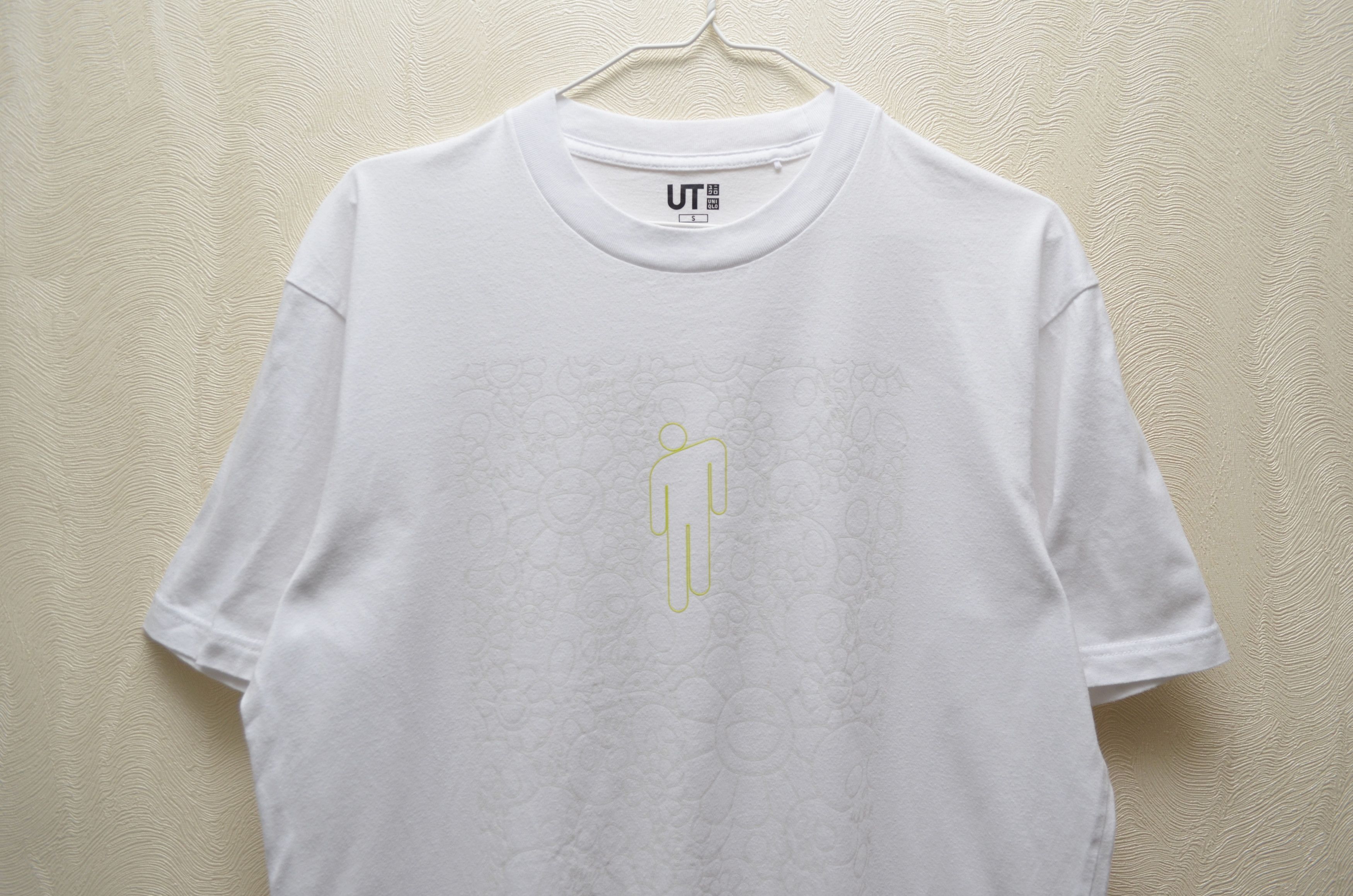 Billie Eilish × Takashi Murakami × Uniqlo Uniqlo Takashi Murakami White Logo T Shirt Size US S / EU 44-46 / 1 - 2 Thumbnail
