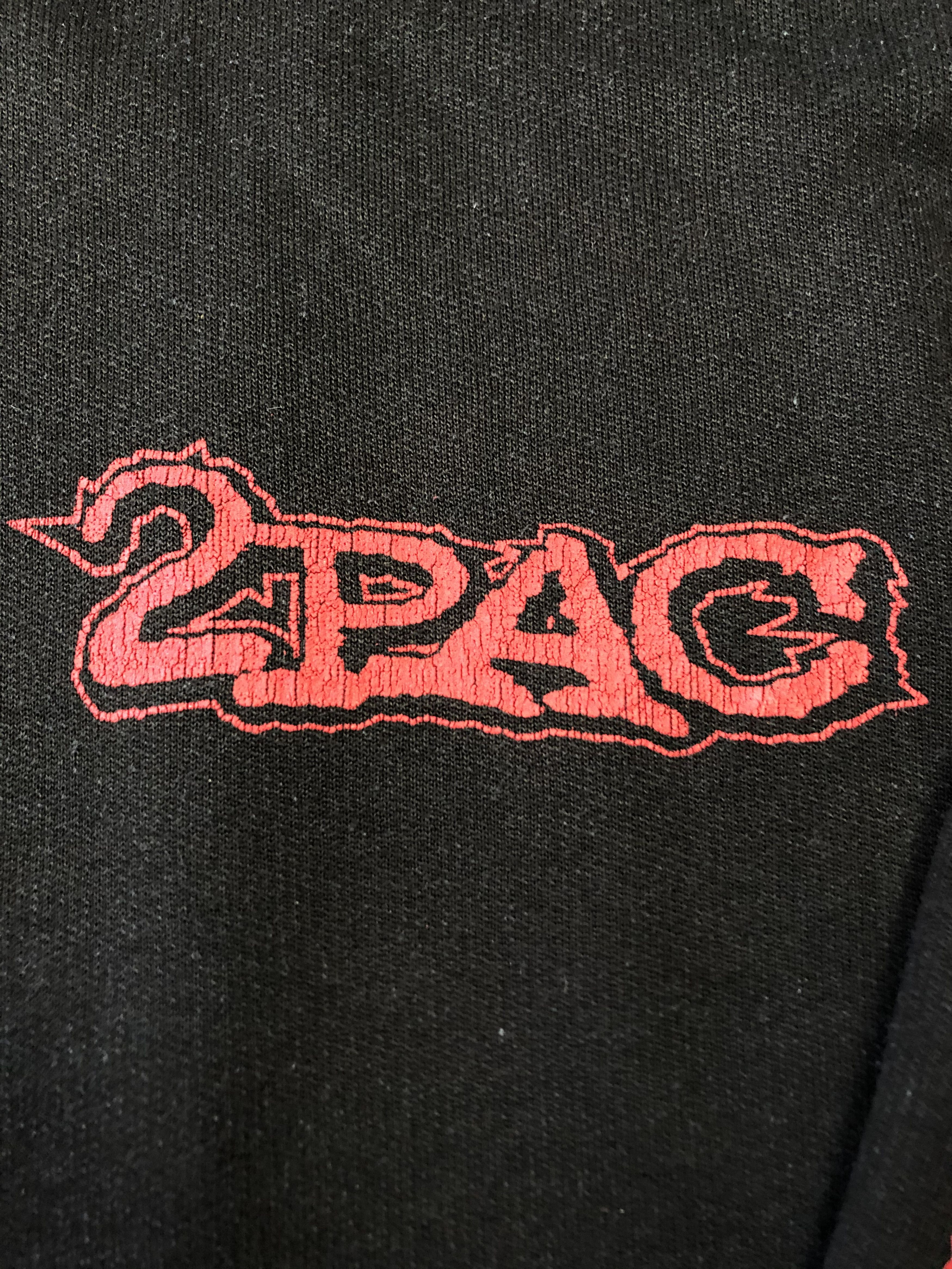 Band Tees Vintage 90's 2pac Hoodie Jacket Shakur Notorius Two Pac Size US L / EU 52-54 / 3 - 3 Thumbnail