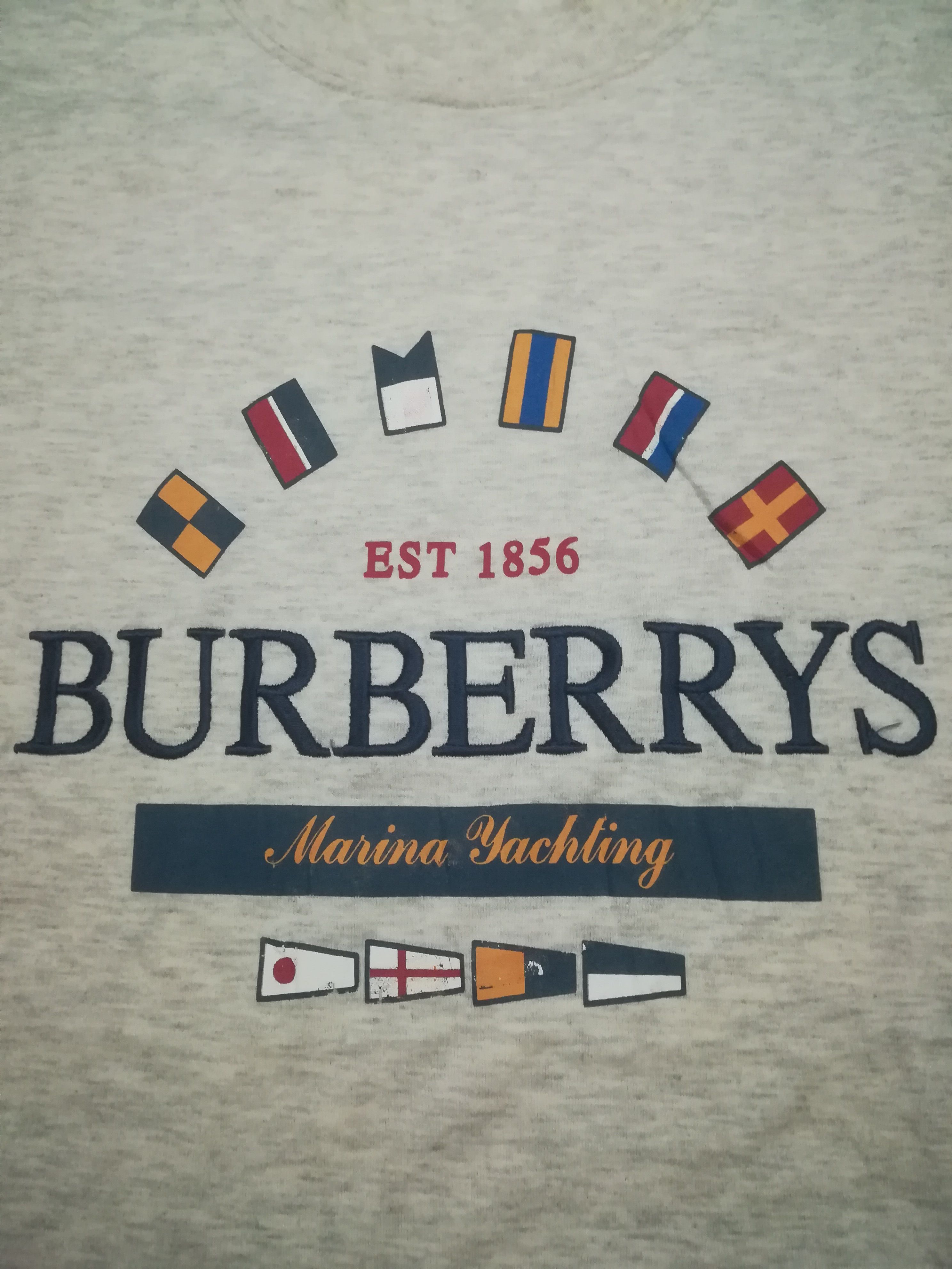 Burberry Vintage Rare Burberrys Spellout Big Logo Tshirt Size US M / EU 48-50 / 2 - 2 Thumbnail