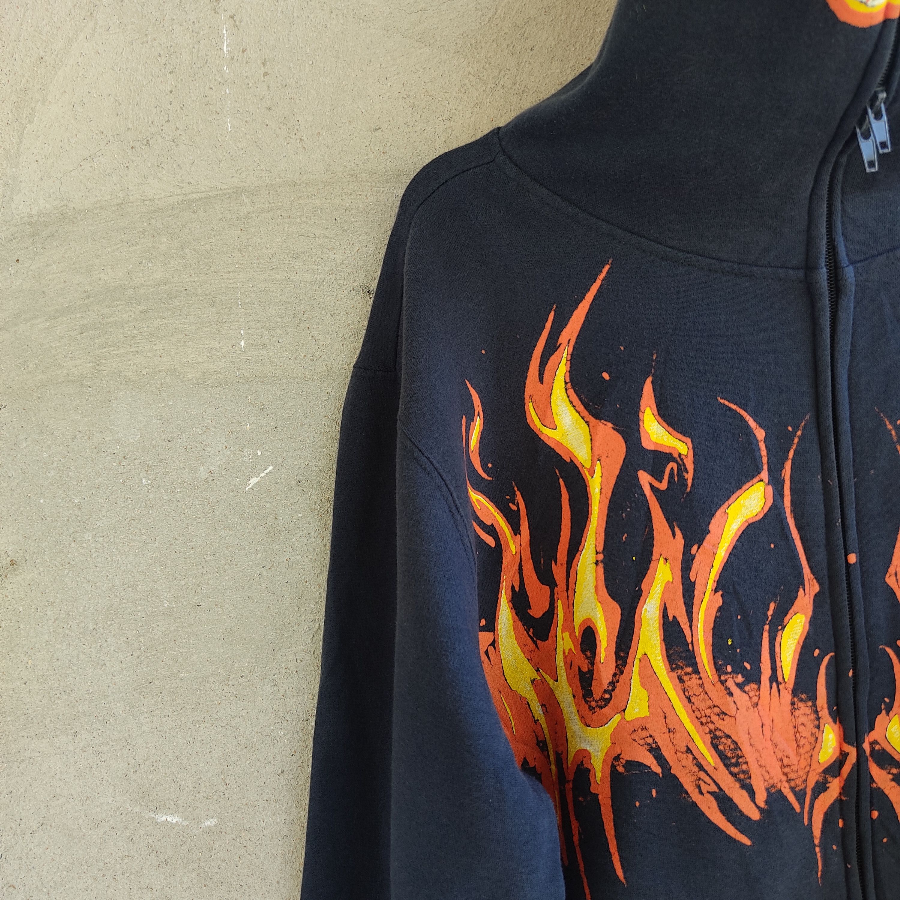 Other Power Art Skull Fire Flame Full Zip Hoodie Size US L / EU 52-54 / 3 - 7 Thumbnail