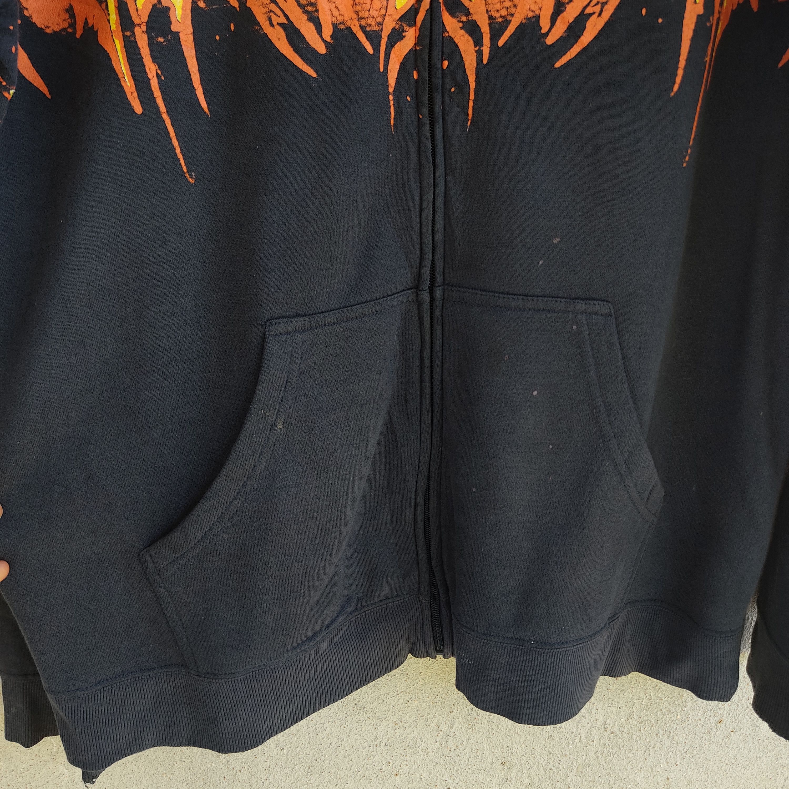 Other Power Art Skull Fire Flame Full Zip Hoodie Size US L / EU 52-54 / 3 - 11 Thumbnail