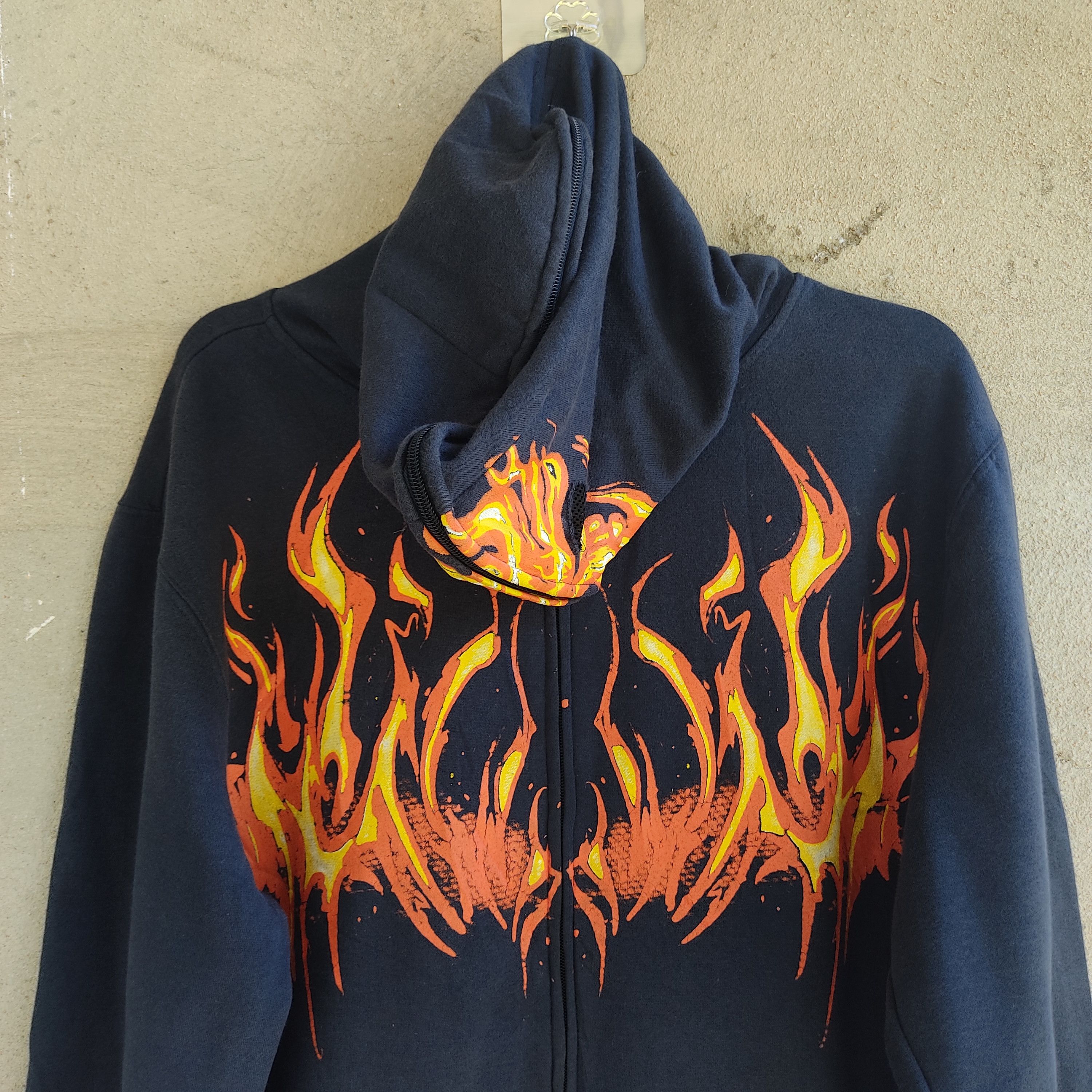 Other Power Art Skull Fire Flame Full Zip Hoodie Size US L / EU 52-54 / 3 - 5 Thumbnail
