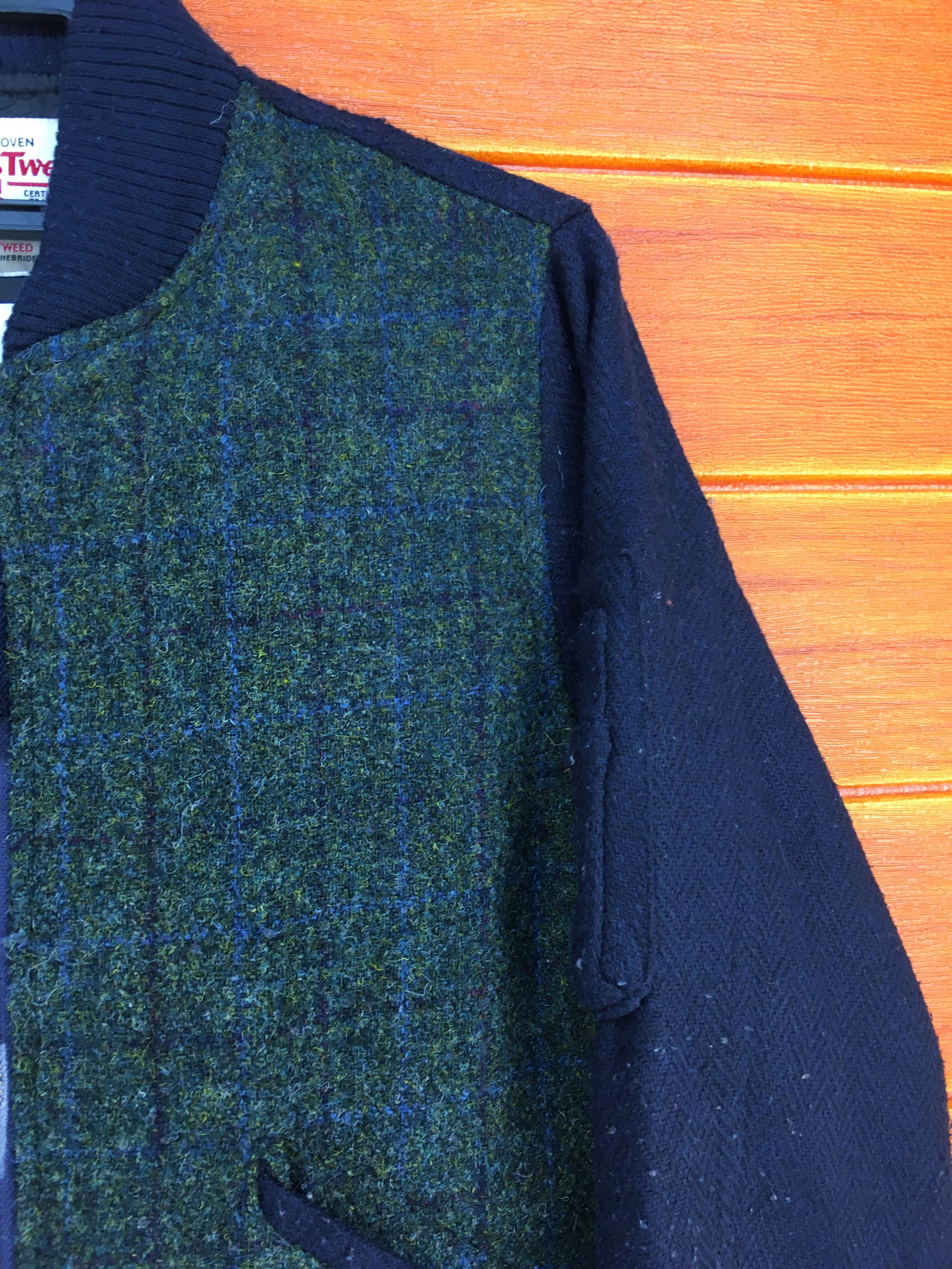 Harris Tweed HARRIS TWEED Wool Blend Bomber Jacket Size US M / EU 48-50 / 2 - 4 Thumbnail