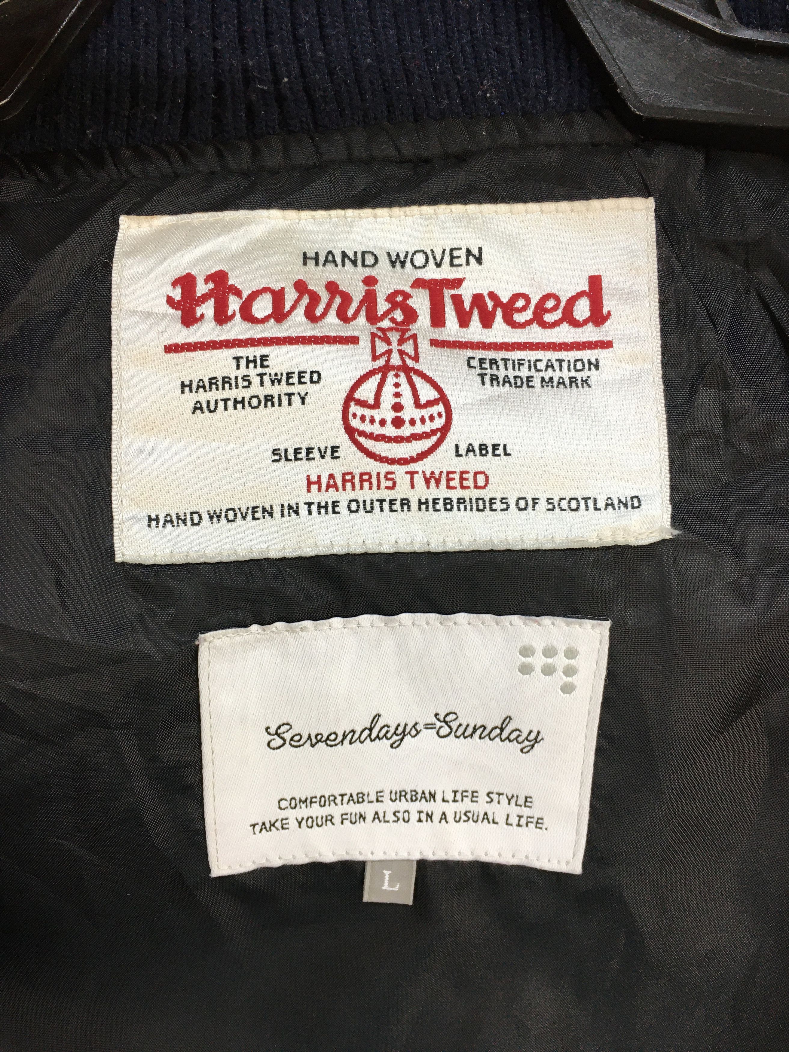 Harris Tweed HARRIS TWEED Wool Blend Bomber Jacket Size US M / EU 48-50 / 2 - 9 Thumbnail