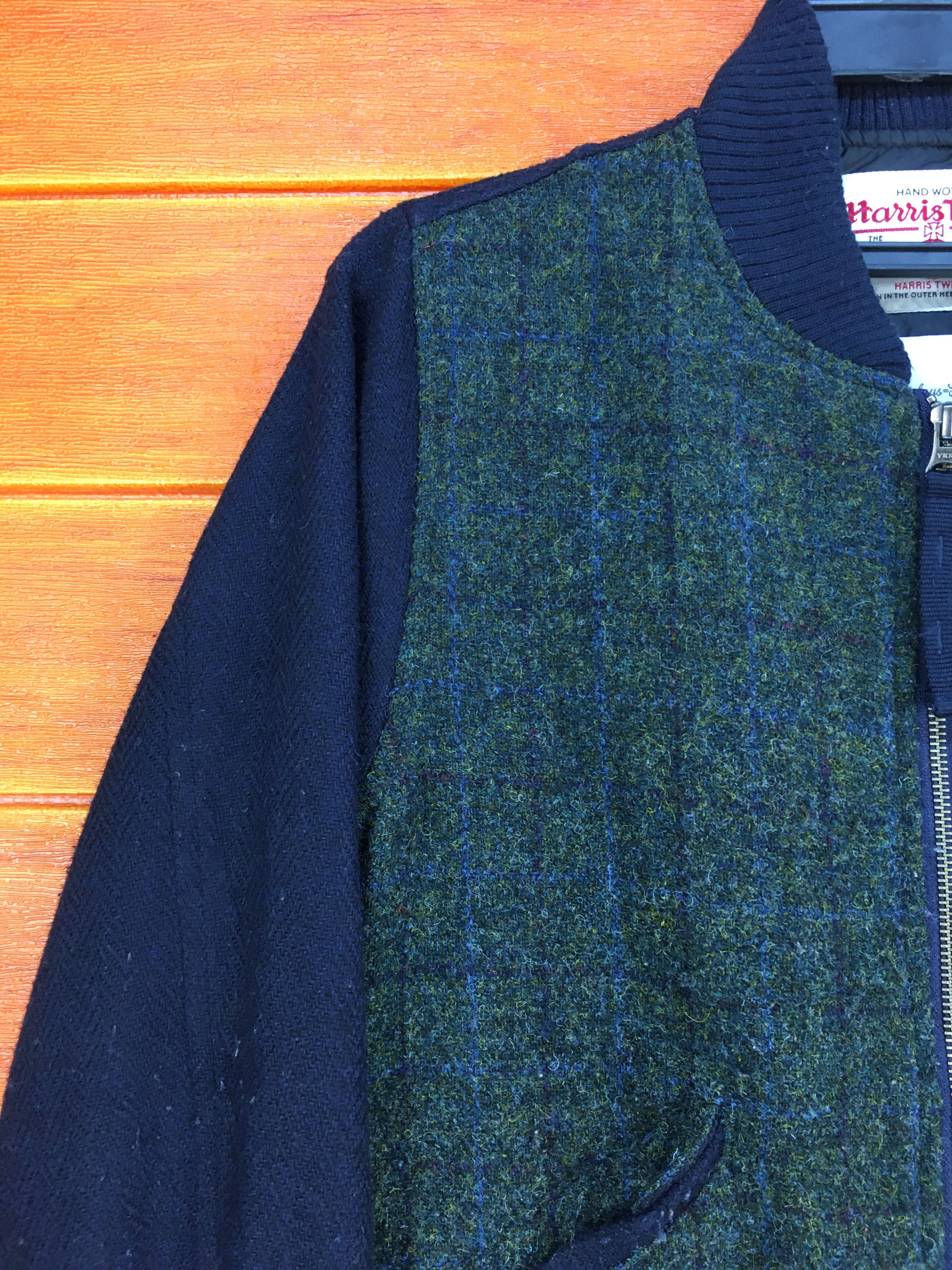 Harris Tweed HARRIS TWEED Wool Blend Bomber Jacket Size US M / EU 48-50 / 2 - 3 Thumbnail