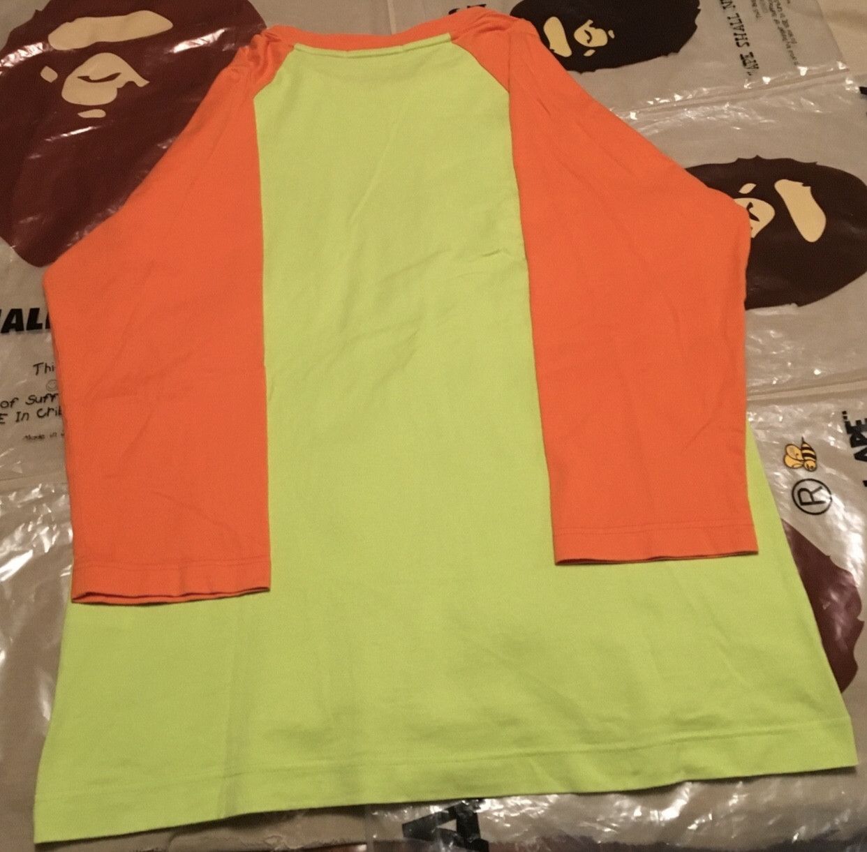 Bape Bape long sleeve raglan tee shirt Size US M / EU 48-50 / 2 - 3 Thumbnail