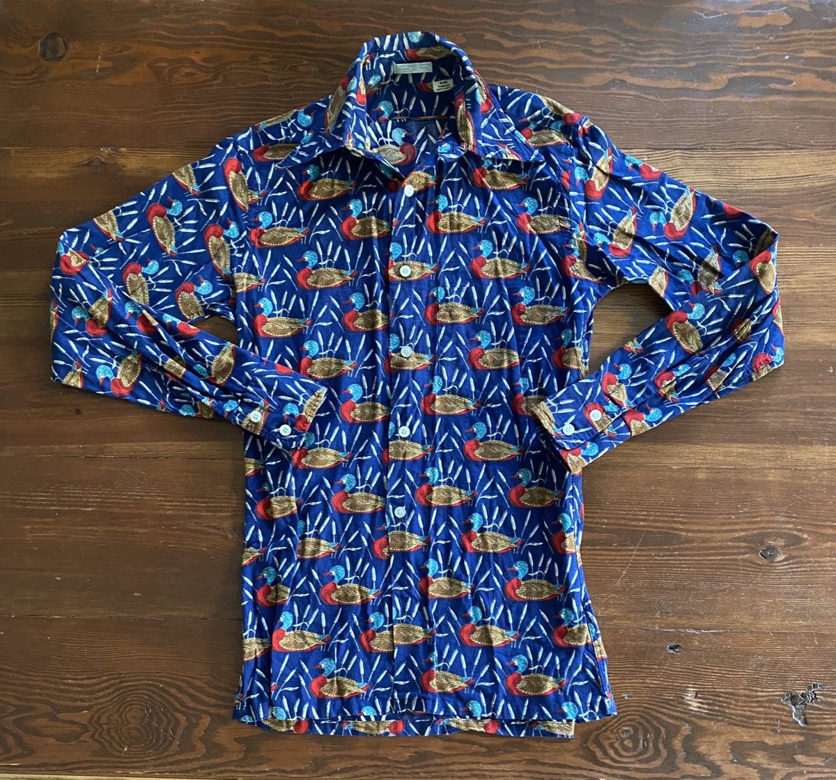 Vintage Vintage 60’s Ducks All Over Long Sleeve Button Up Size US XS / EU 42 / 0 - 2 Thumbnail