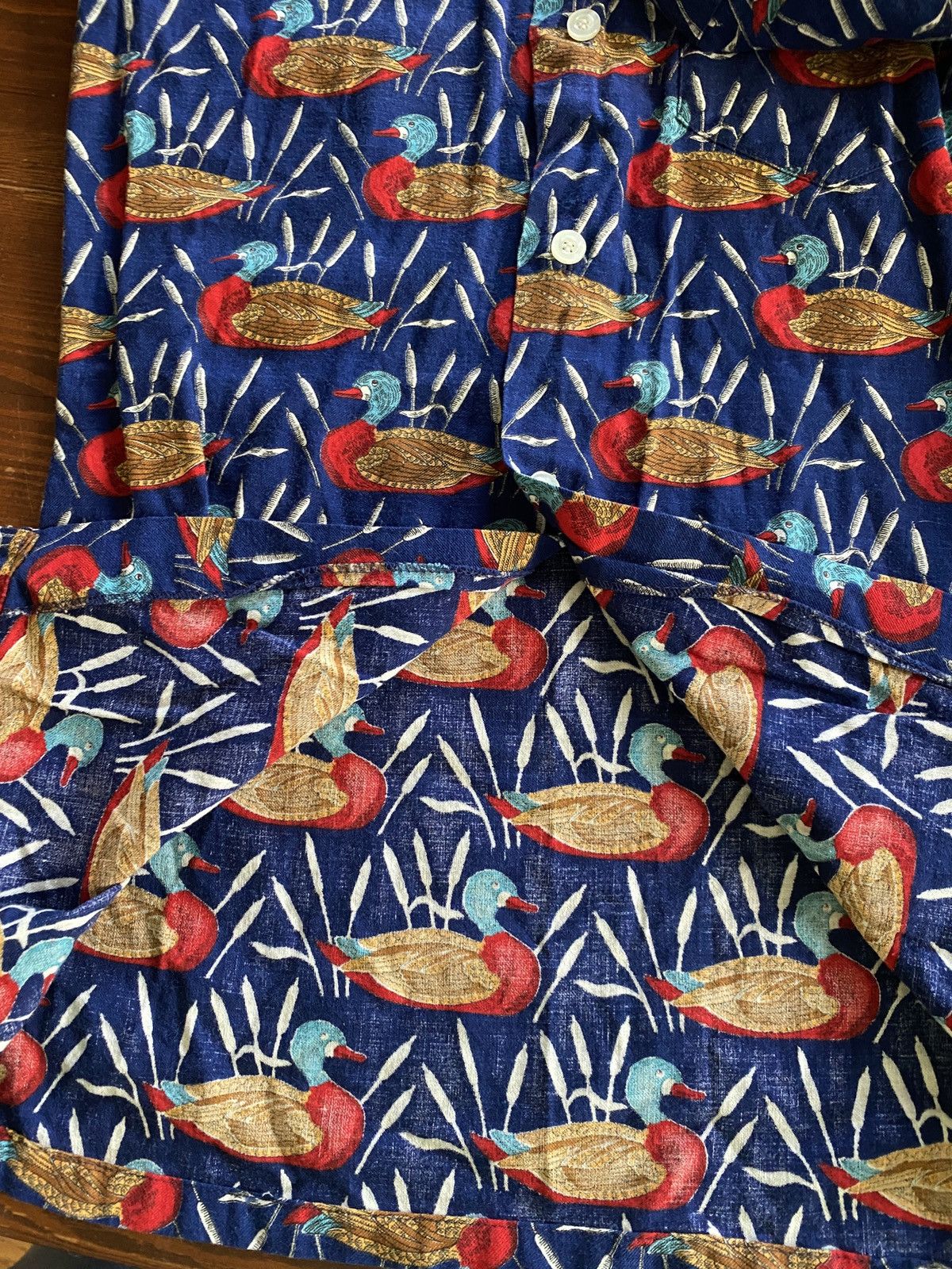 Vintage Vintage 60’s Ducks All Over Long Sleeve Button Up Size US XS / EU 42 / 0 - 7 Thumbnail