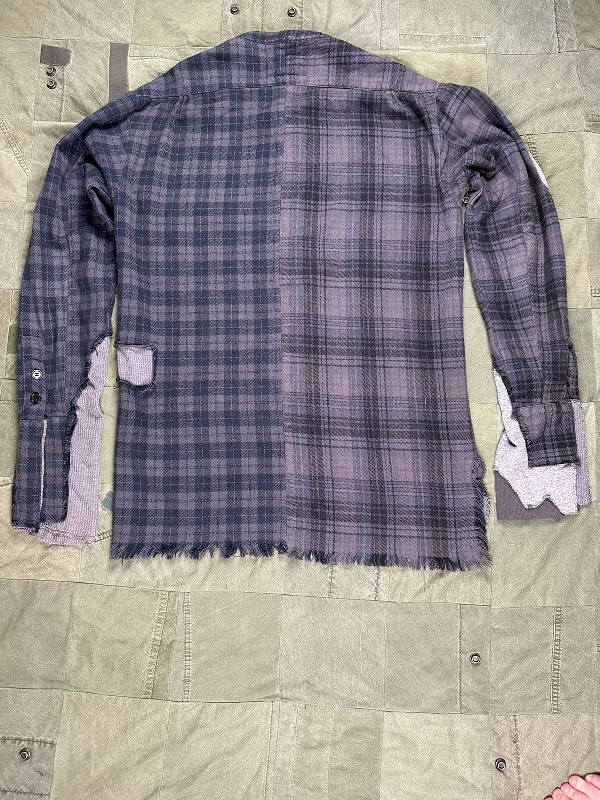 Greg Lauren FW17 50/50 Flannel Studio Shirt Size US L / EU 52-54 / 3 - 2 Thumbnail