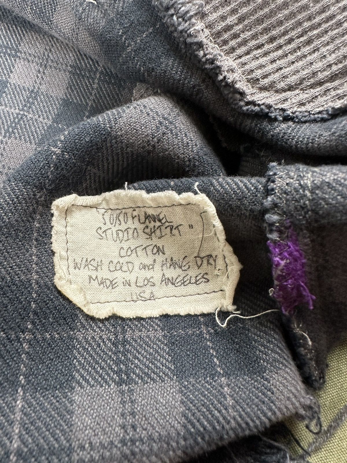 Greg Lauren FW17 50/50 Flannel Studio Shirt Size US L / EU 52-54 / 3 - 6 Thumbnail