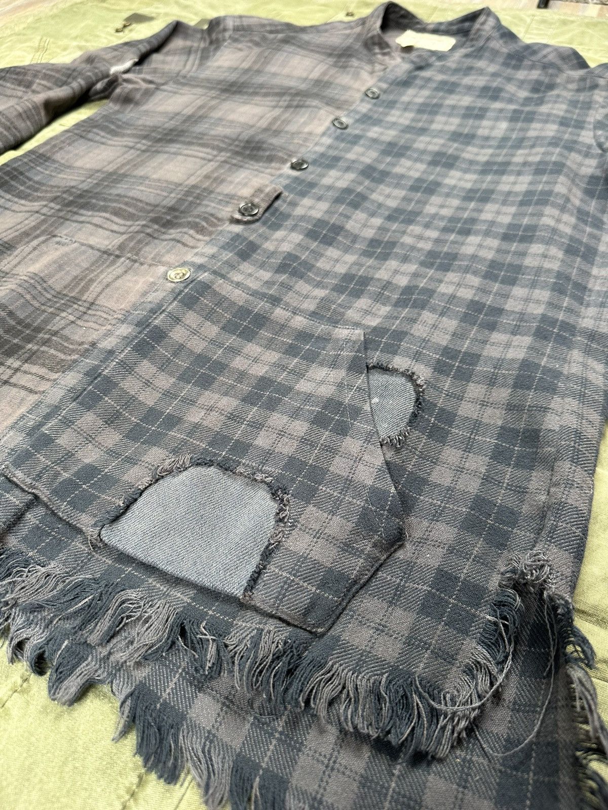 Greg Lauren FW17 50/50 Flannel Studio Shirt Size US L / EU 52-54 / 3 - 3 Thumbnail