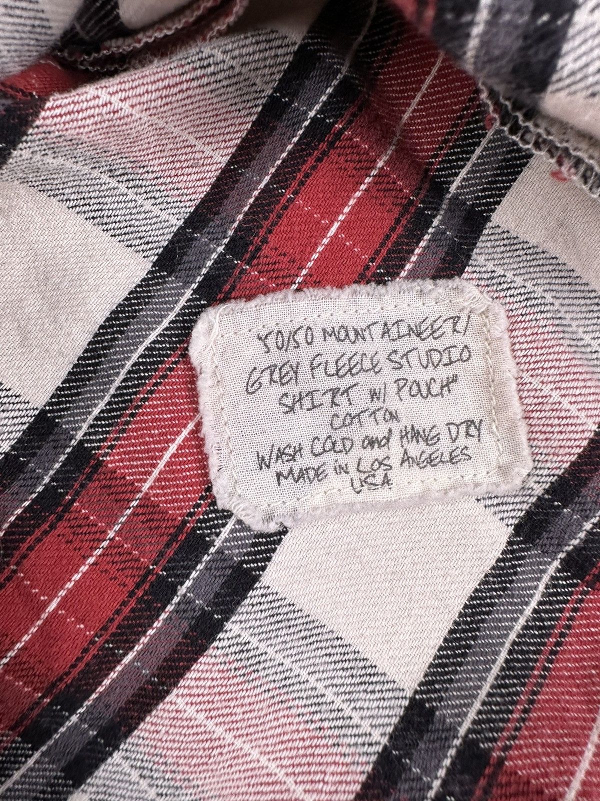 Greg Lauren FW17 50/50 Plaid Fleece Studio Shirt Size US M / EU 48-50 / 2 - 6 Thumbnail