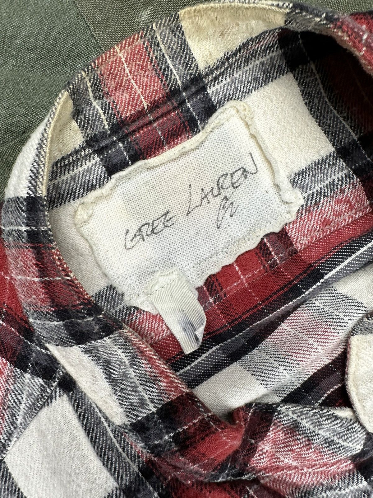 Greg Lauren FW17 50/50 Plaid Fleece Studio Shirt Size US M / EU 48-50 / 2 - 4 Thumbnail