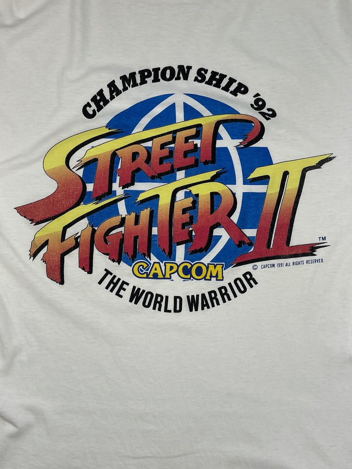 Playstation × Vintage Vintage street fighter Namco Promo Tee Shirt Size US XL / EU 56 / 4 - 3 Thumbnail