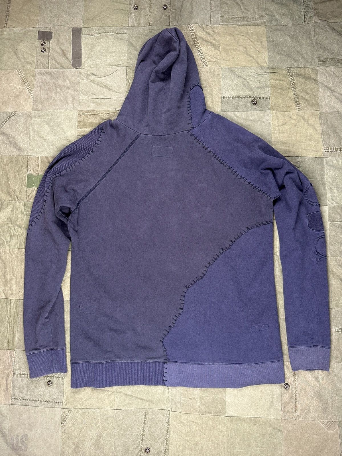 Greg Lauren Destroyed USA Hoodie Size US L / EU 52-54 / 3 - 3 Thumbnail
