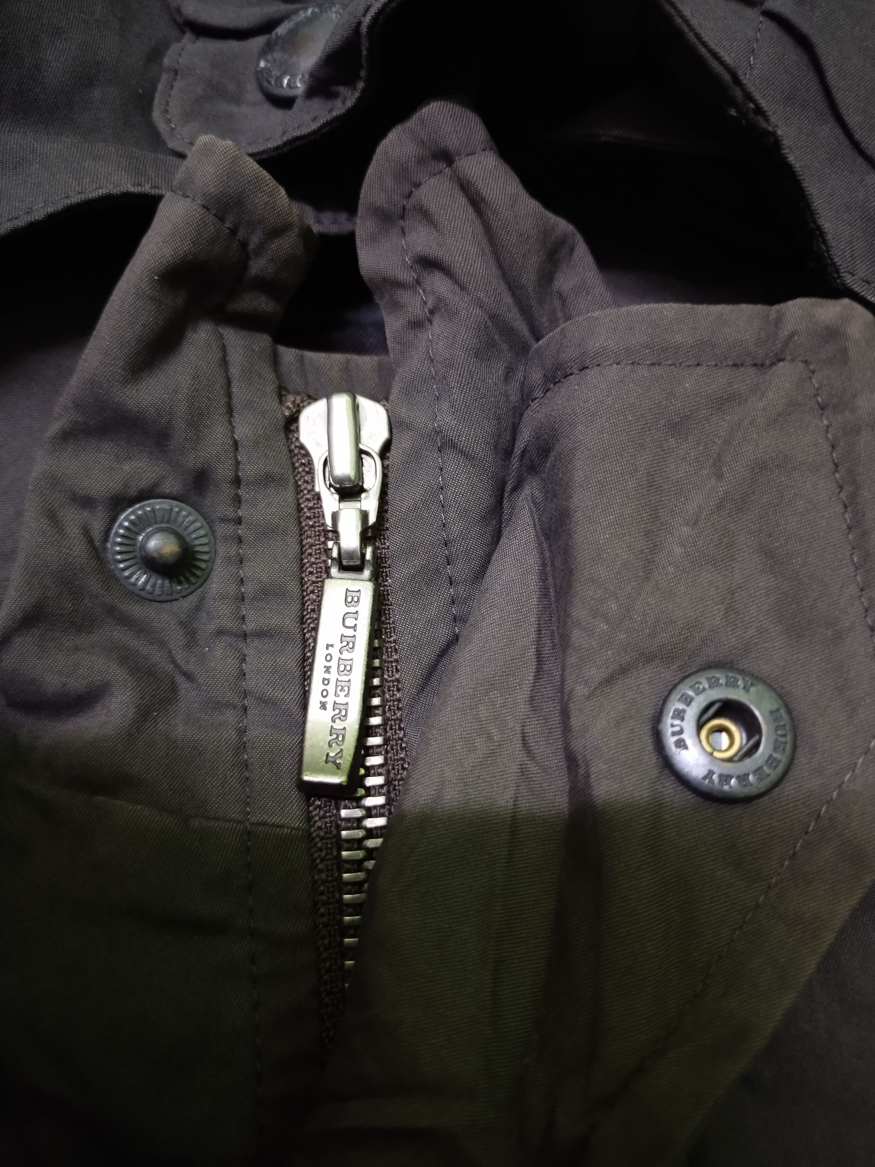 Burberry Vintage Men's Burberry Trench Coat Hoodie Jacket Sun Faded Size US XL / EU 56 / 4 - 6 Thumbnail