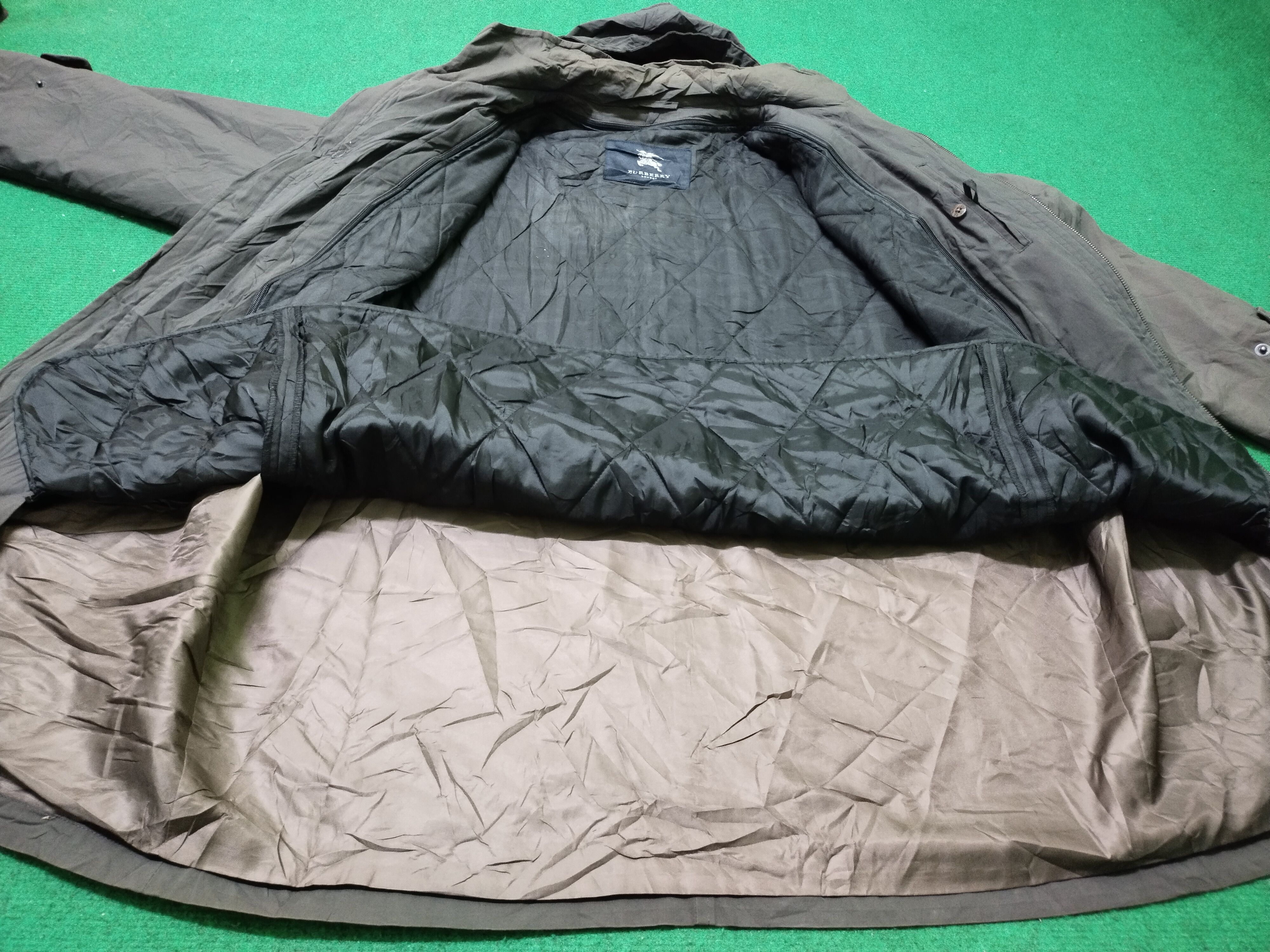 Burberry Vintage Men's Burberry Trench Coat Hoodie Jacket Sun Faded Size US XL / EU 56 / 4 - 14 Thumbnail
