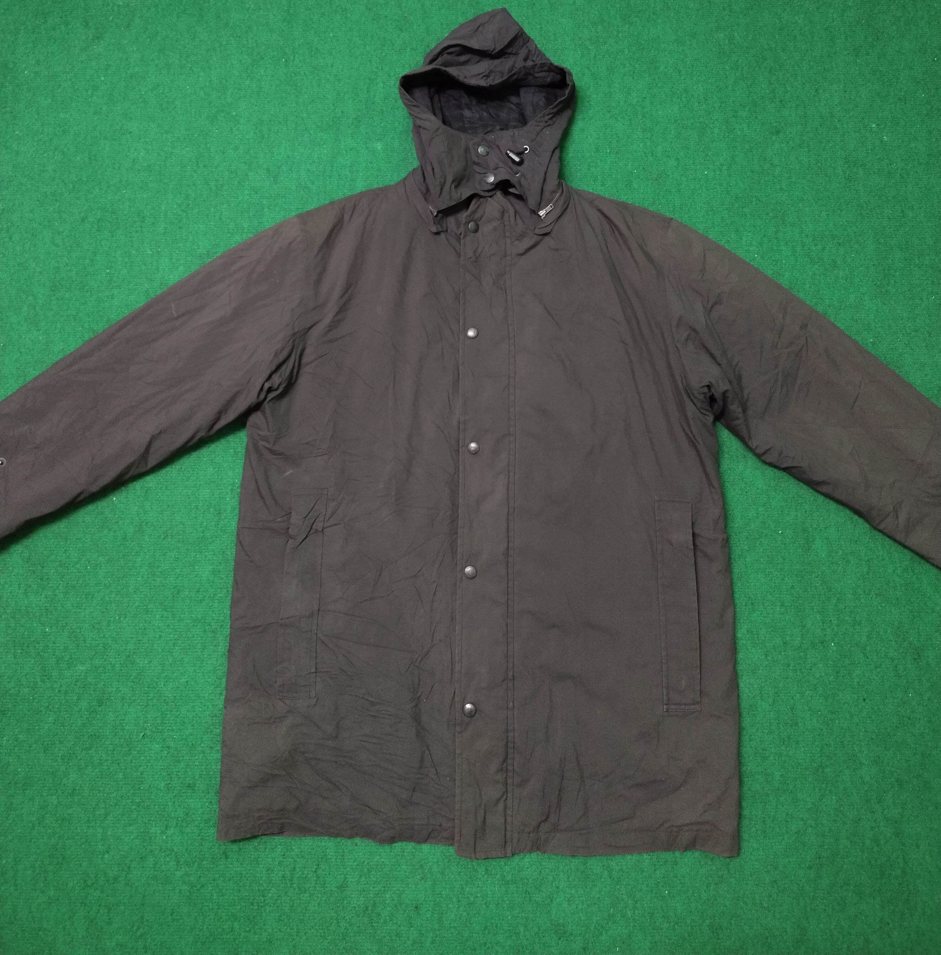 Burberry Vintage Men's Burberry Trench Coat Hoodie Jacket Sun Faded Size US XL / EU 56 / 4 - 2 Thumbnail