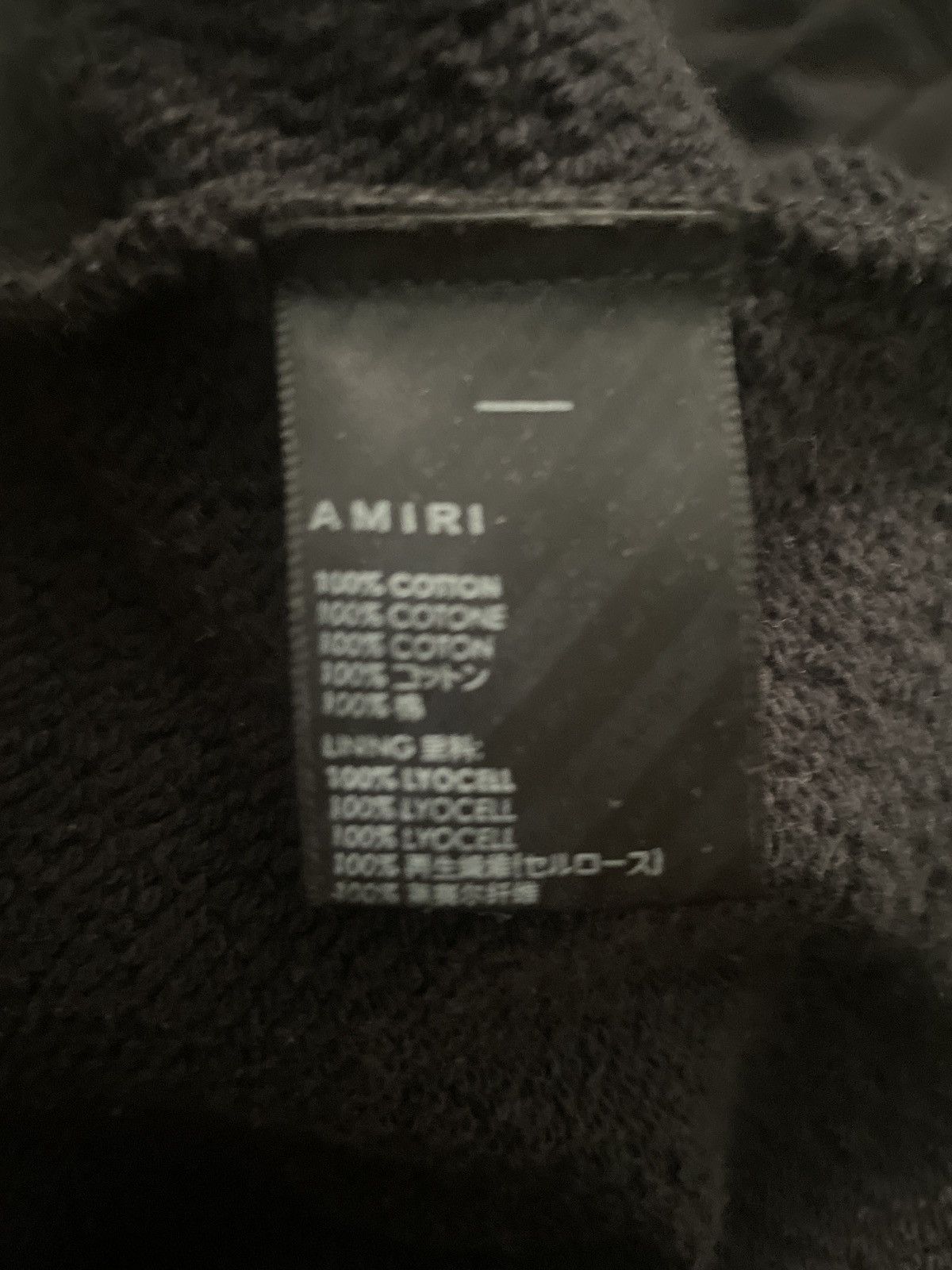 Black amiri pullover