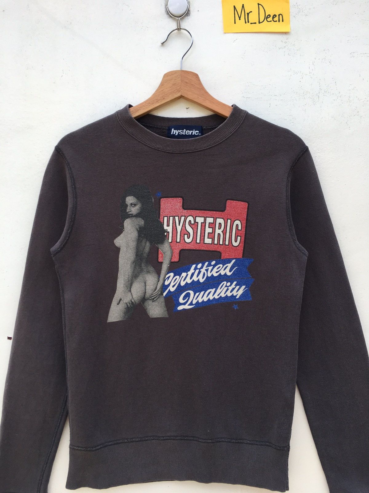 image of Hysteric Glamour Naked Woman Sweatshirt in Brown, Men's (Size Small)