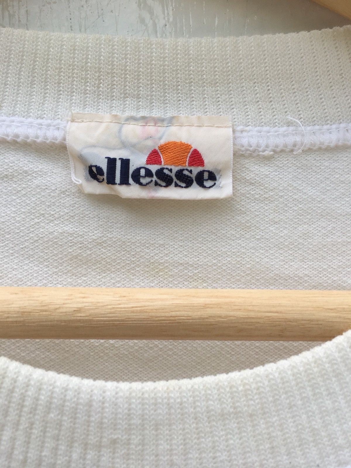 Ellesse Vintage 90s KNITWEAR ELLESSE SPELLOUT LOGO Short Sleeve Size US M / EU 48-50 / 2 - 5 Thumbnail