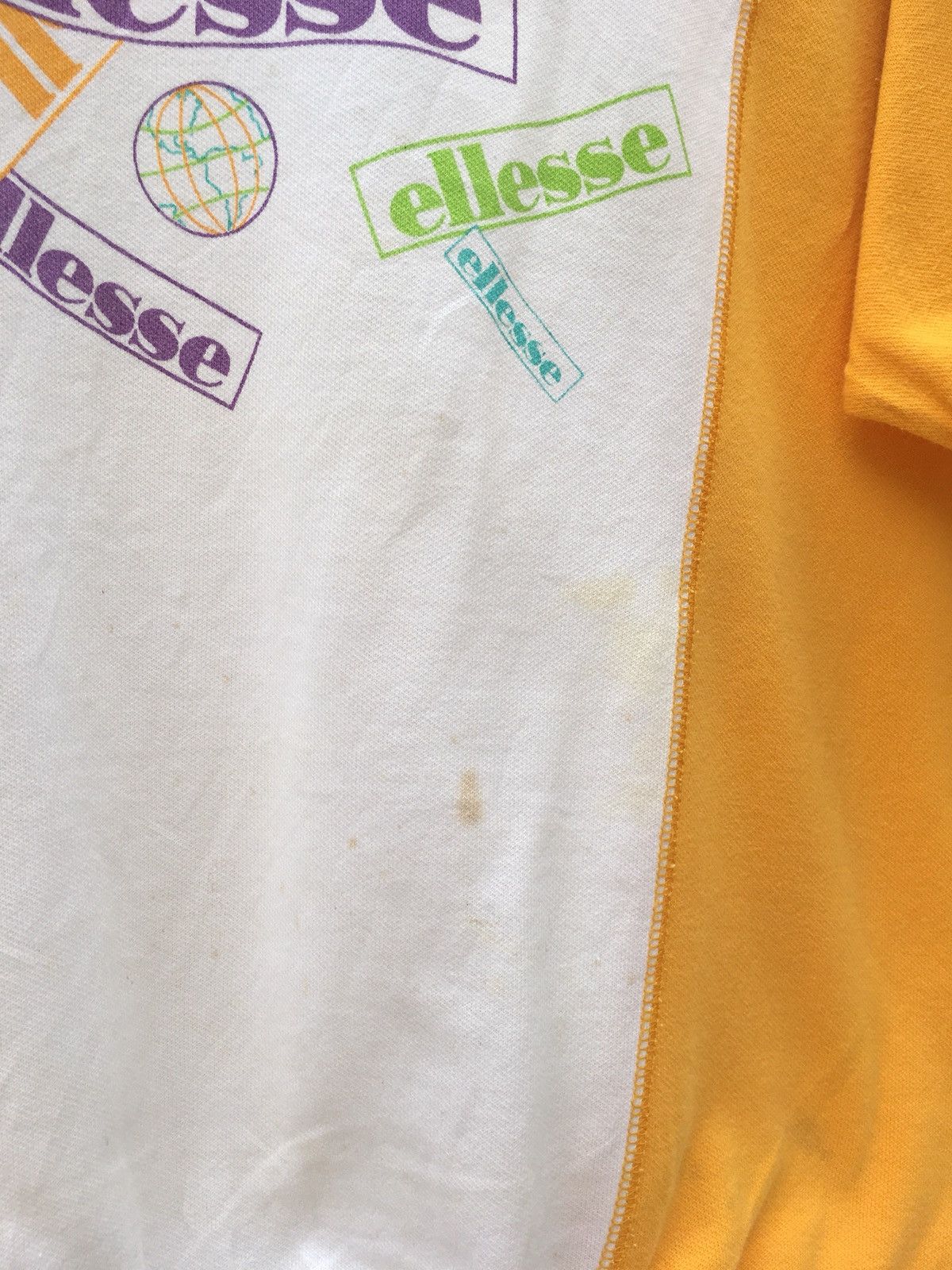 Ellesse Vintage 90s KNITWEAR ELLESSE SPELLOUT LOGO Short Sleeve Size US M / EU 48-50 / 2 - 4 Thumbnail