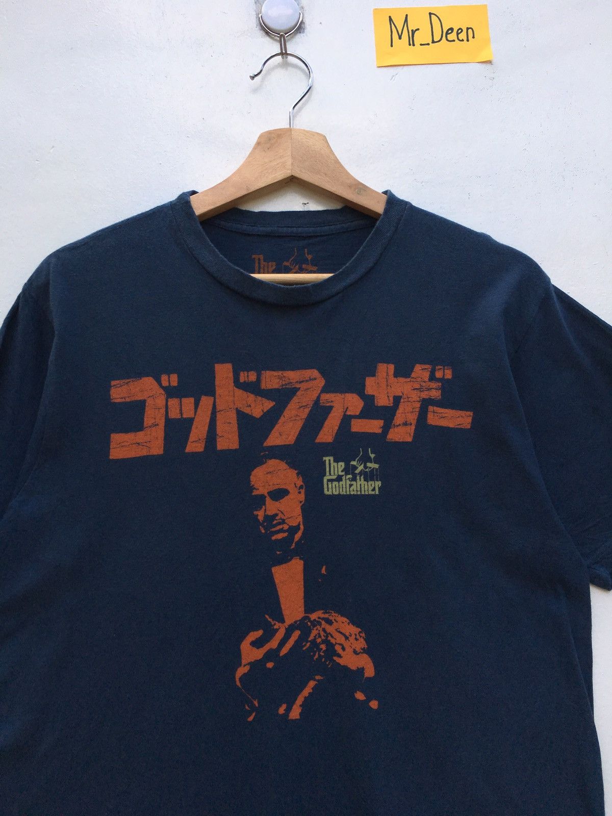 image of Movie Vintage The God Father Film Promo Tshirt in Blue, Men's (Size Medium)