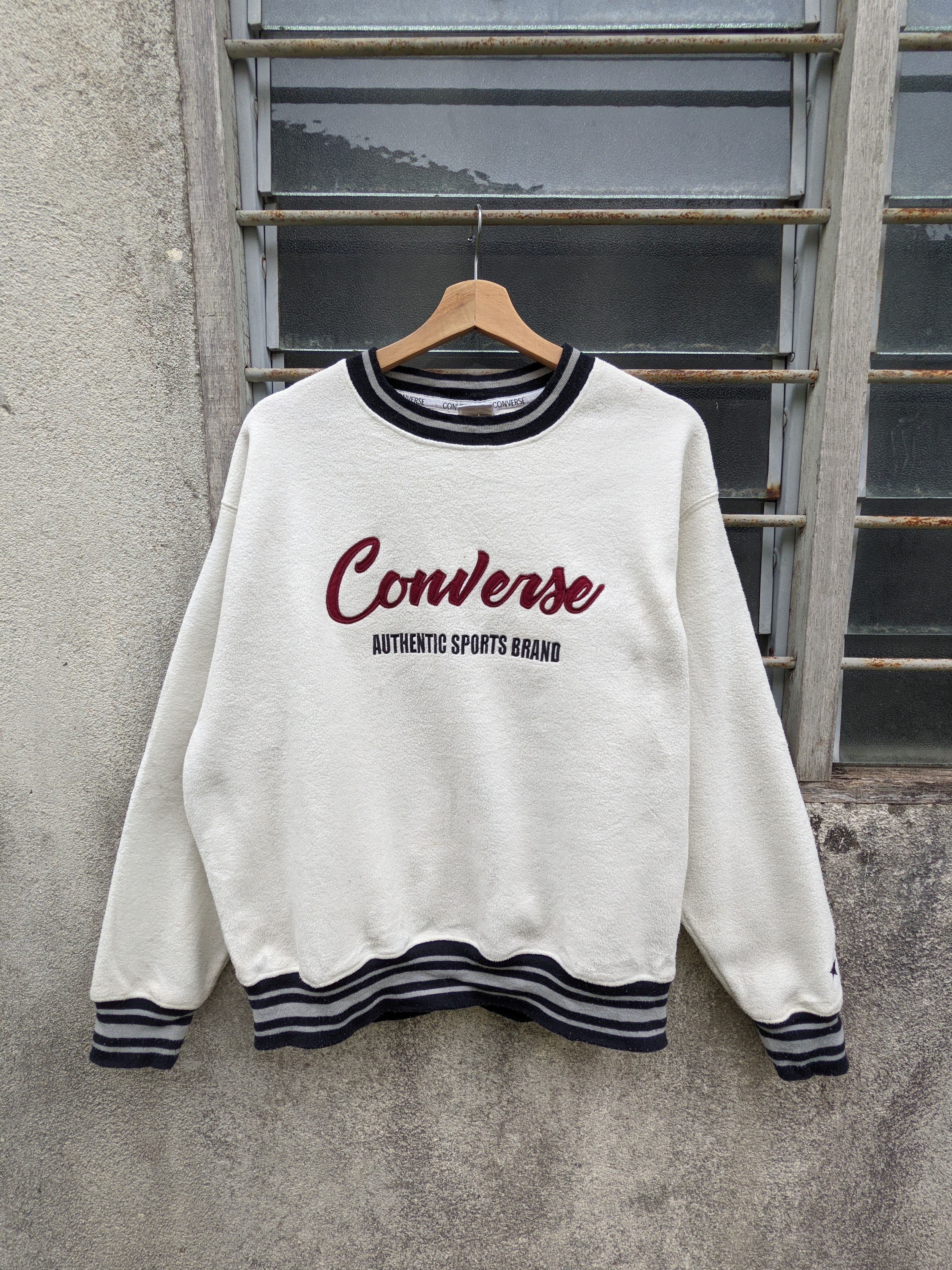 Converse Converse Embroidery Spellout Fleece Sweatshirt Size US M / EU 48-50 / 2 - 5 Thumbnail
