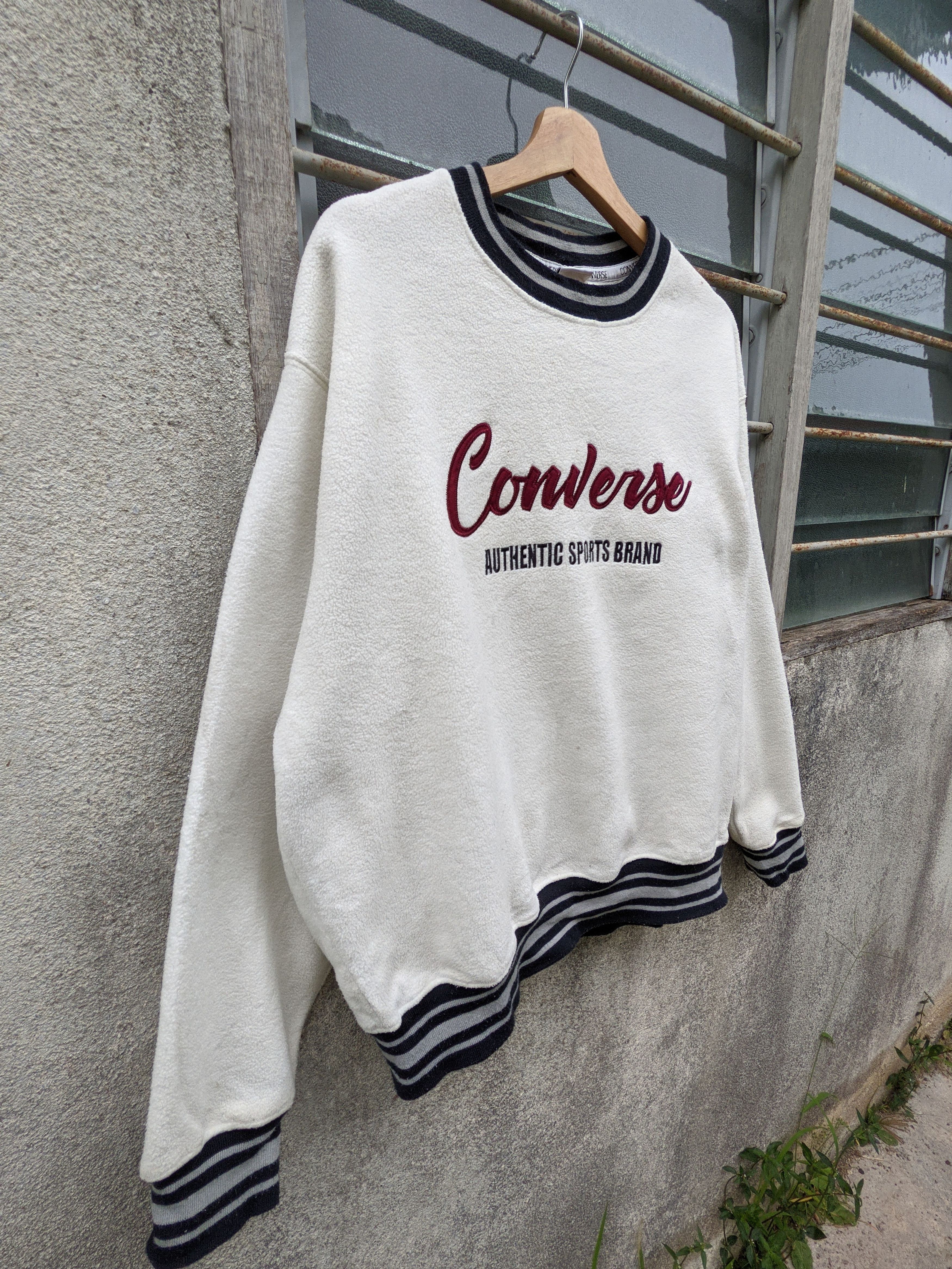 Converse Converse Embroidery Spellout Fleece Sweatshirt Size US M / EU 48-50 / 2 - 4 Thumbnail