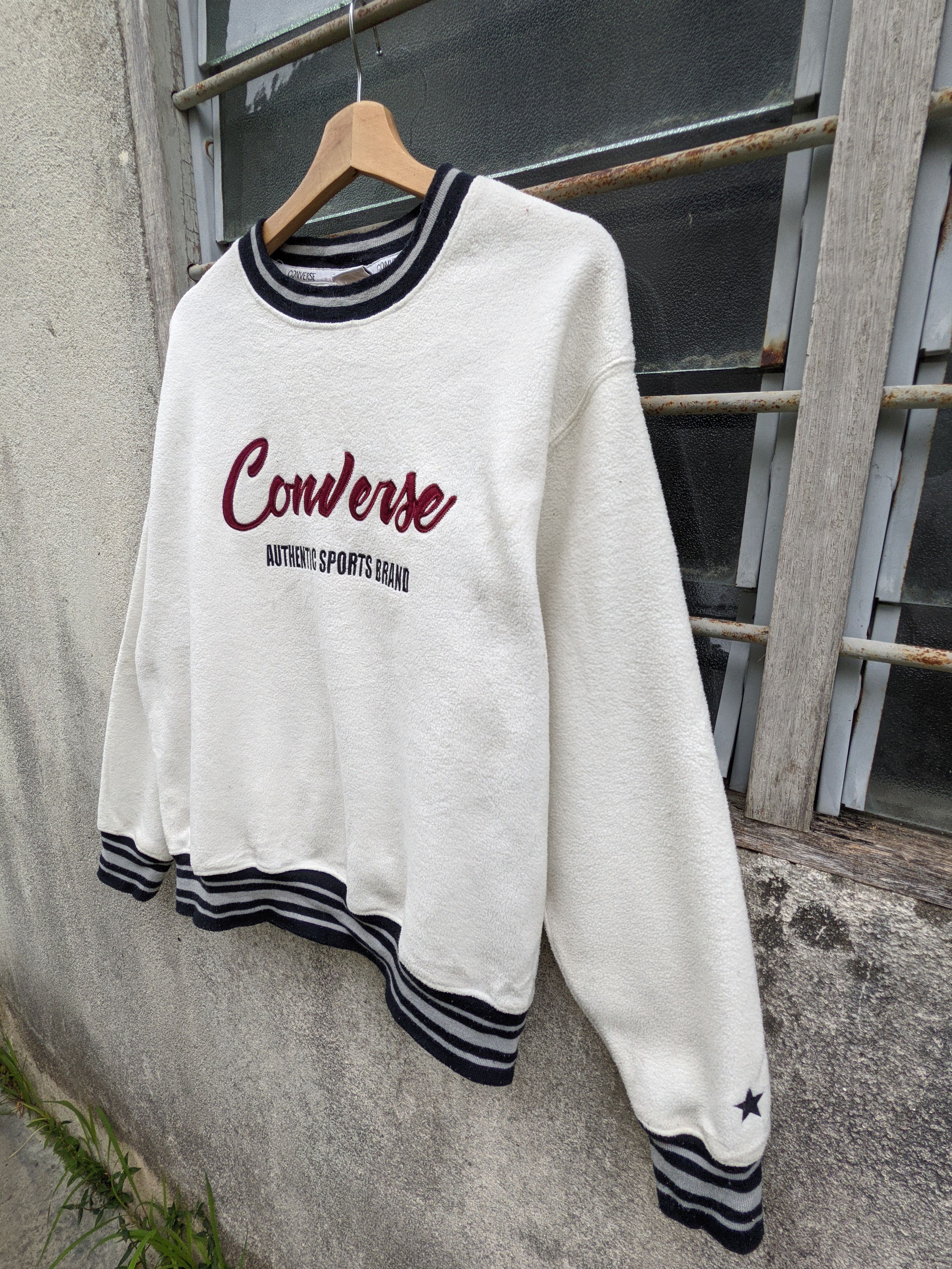 Converse Converse Embroidery Spellout Fleece Sweatshirt Size US M / EU 48-50 / 2 - 3 Thumbnail