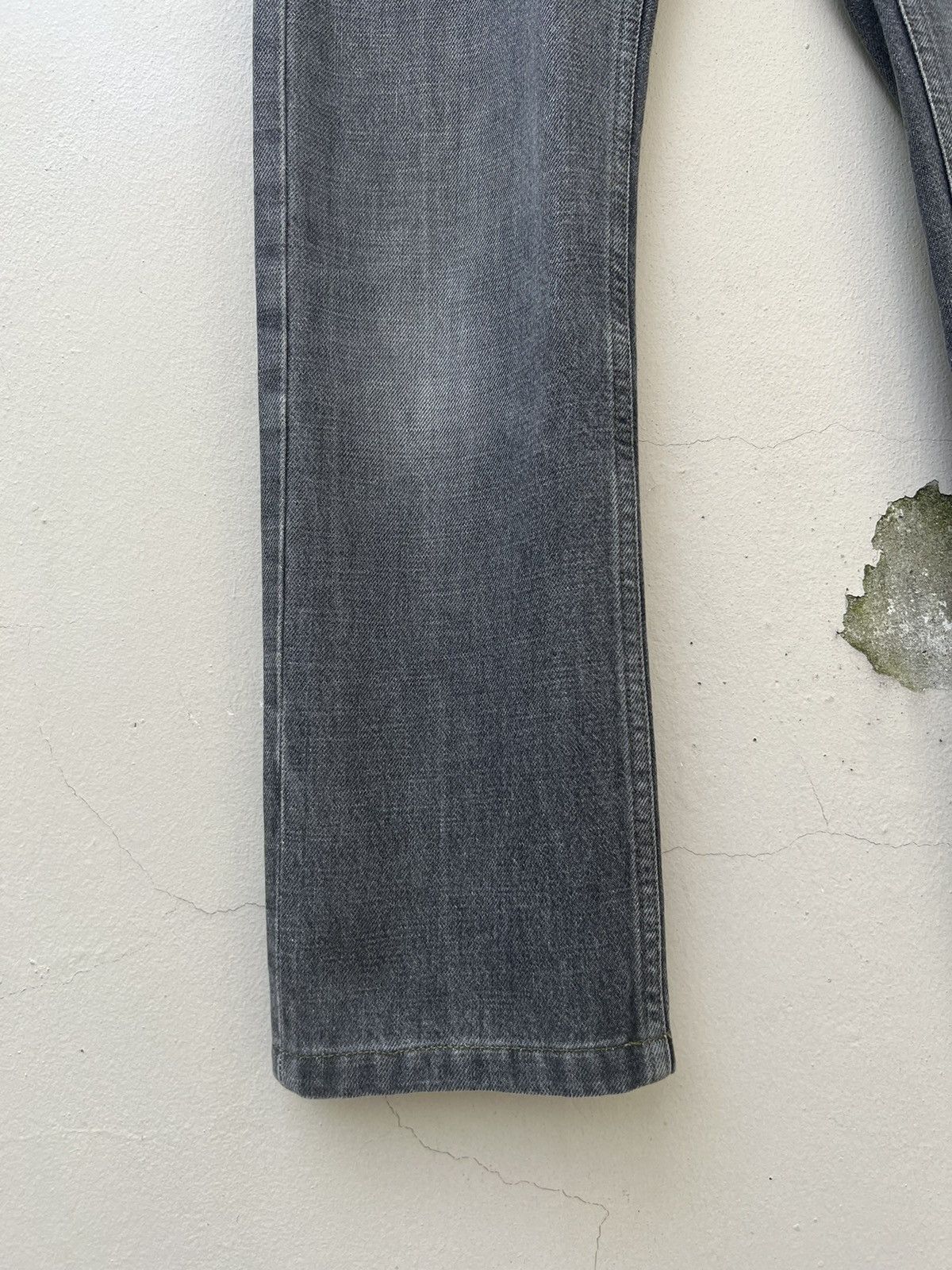 Helmut Lang Vintage 90s Helmut Lang Fade Grey Denim Turn Up Cut Jeans Size US 29 - 9 Thumbnail