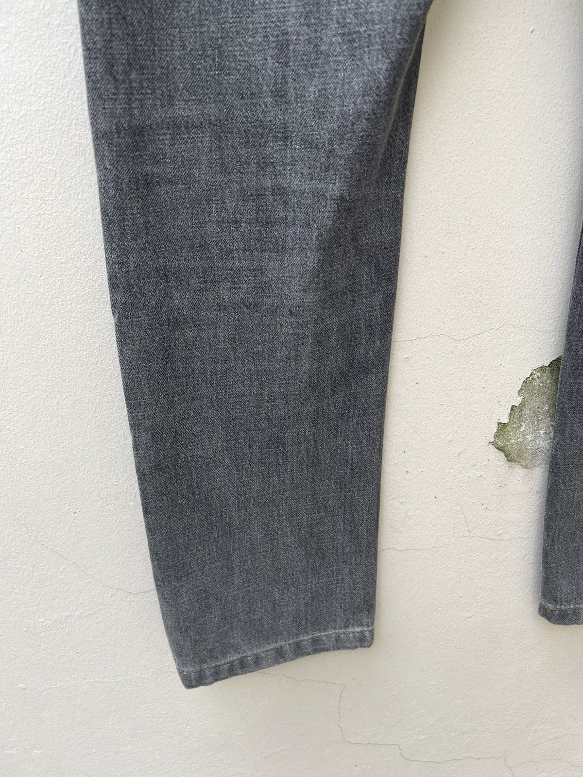 Helmut Lang Vintage 90s Helmut Lang Fade Grey Denim Turn Up Cut Jeans Size US 29 - 16 Thumbnail