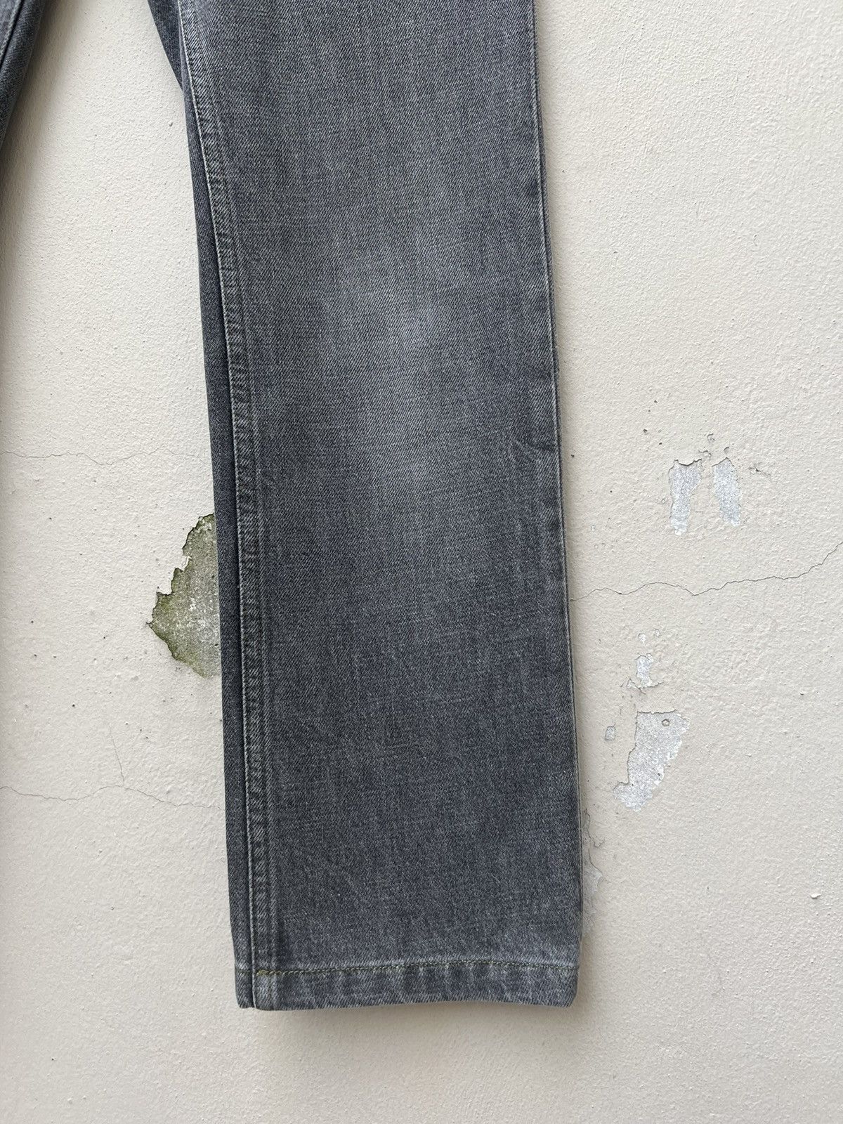 Helmut Lang Vintage 90s Helmut Lang Fade Grey Denim Turn Up Cut Jeans Size US 29 - 12 Thumbnail