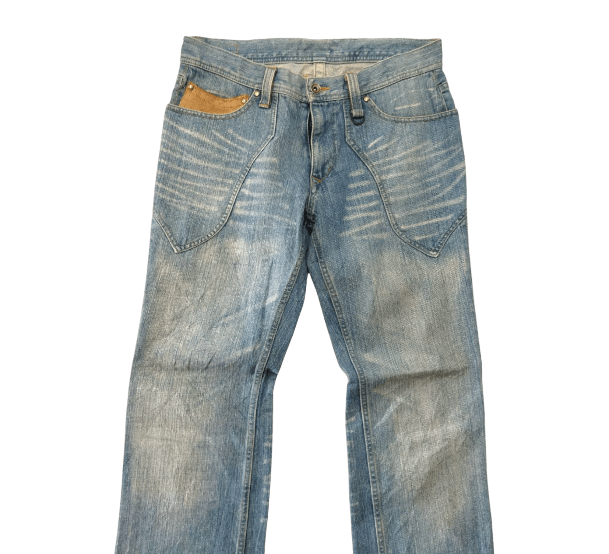 Nicole Club Japanese Nicole Club With Leather Pocket Jeans Size US 33 - 4 Thumbnail