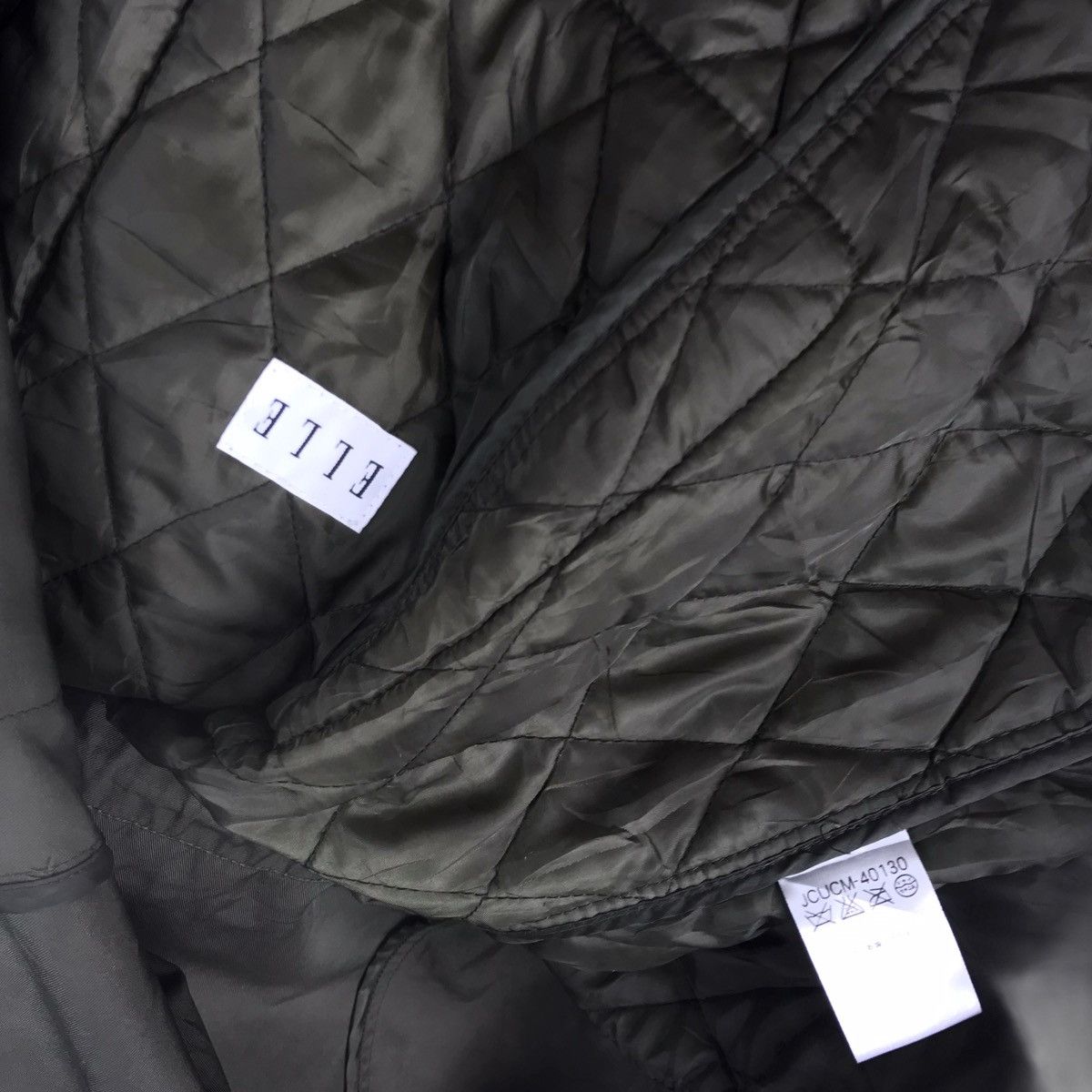 Vintage Vintage ELLE Olive Green Hoodie Zip Up Parka Coat Jacket Size US S / EU 44-46 / 1 - 9 Thumbnail