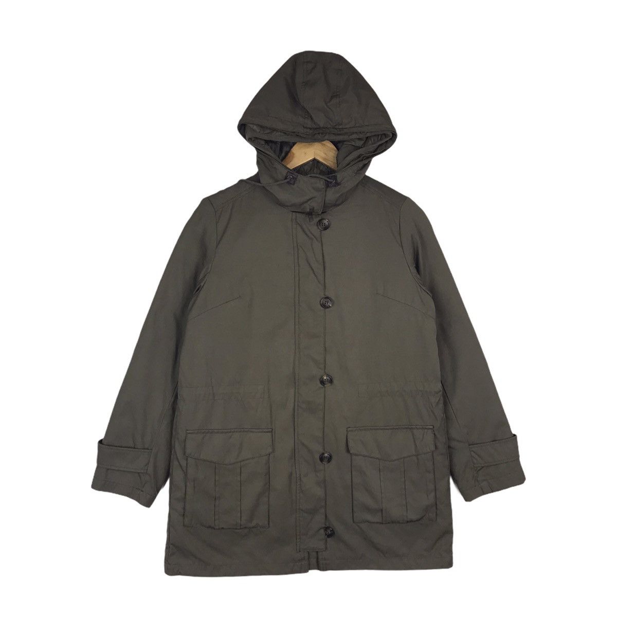 Vintage Vintage ELLE Olive Green Hoodie Zip Up Parka Coat Jacket Size US S / EU 44-46 / 1 - 1 Thumbnail