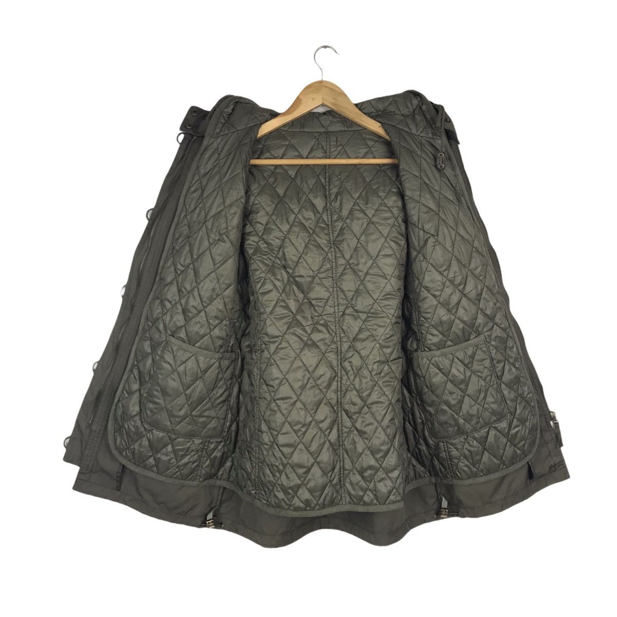 Vintage Vintage ELLE Olive Green Hoodie Zip Up Parka Coat Jacket Size US S / EU 44-46 / 1 - 5 Thumbnail