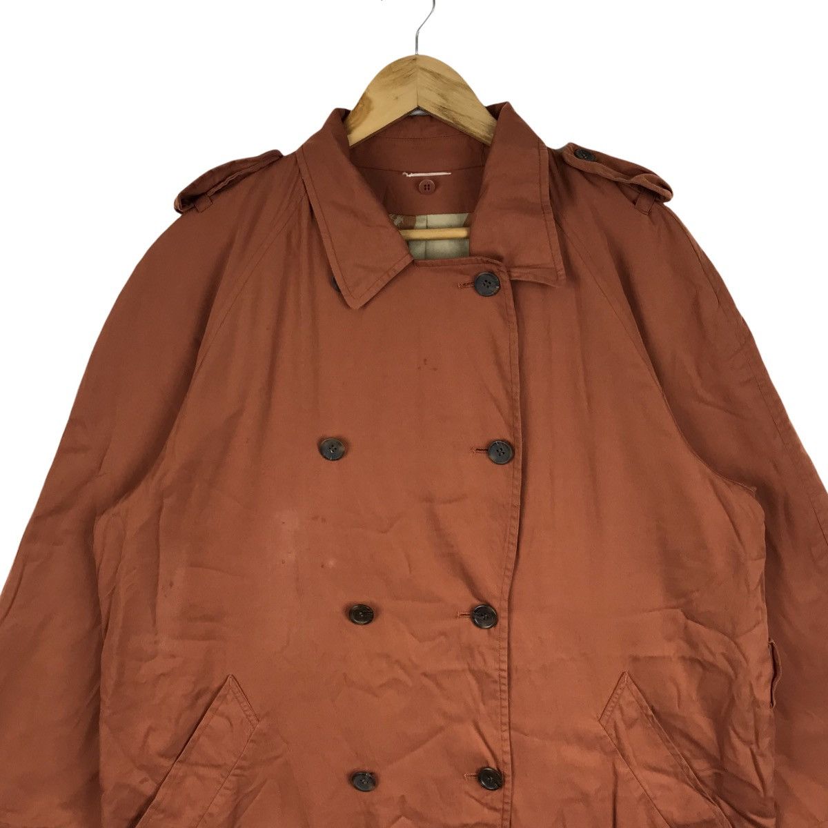 Cerruti 1881 Vintage 90s Nino Cerruti Trench Coat Size US L / EU 52-54 / 3 - 3 Thumbnail