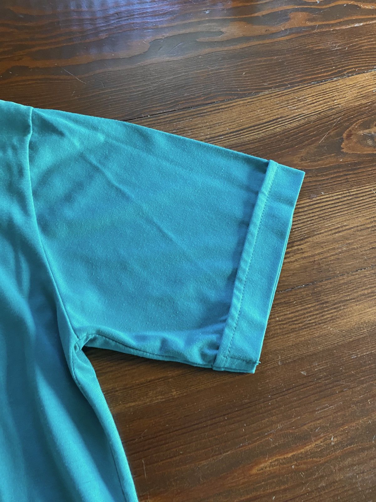 Vintage Vintage 80’s Sparetime V Neck Teal Short Sleeve Polo Size US L / EU 52-54 / 3 - 8 Thumbnail