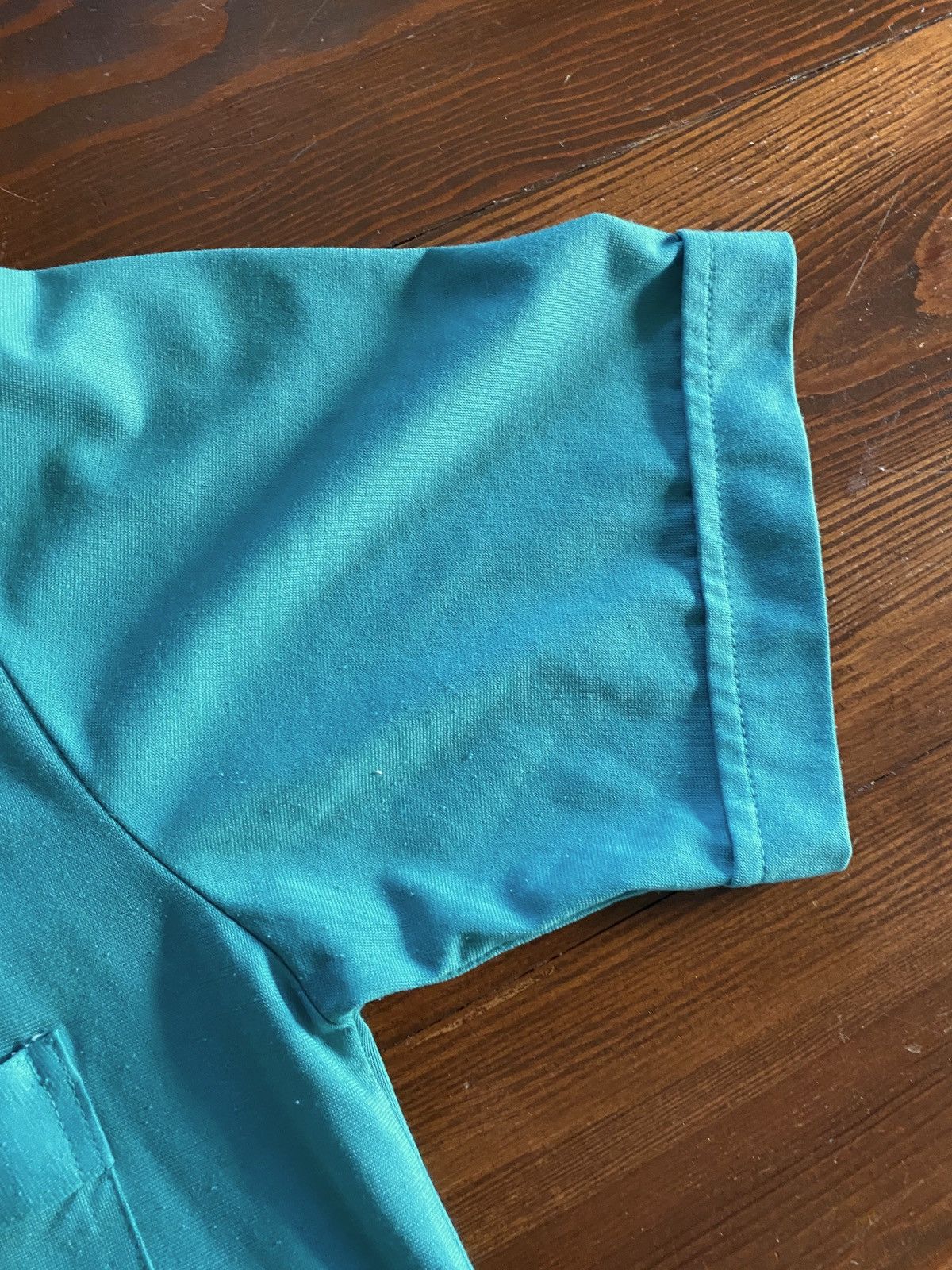 Vintage Vintage 80’s Sparetime V Neck Teal Short Sleeve Polo Size US L / EU 52-54 / 3 - 4 Thumbnail