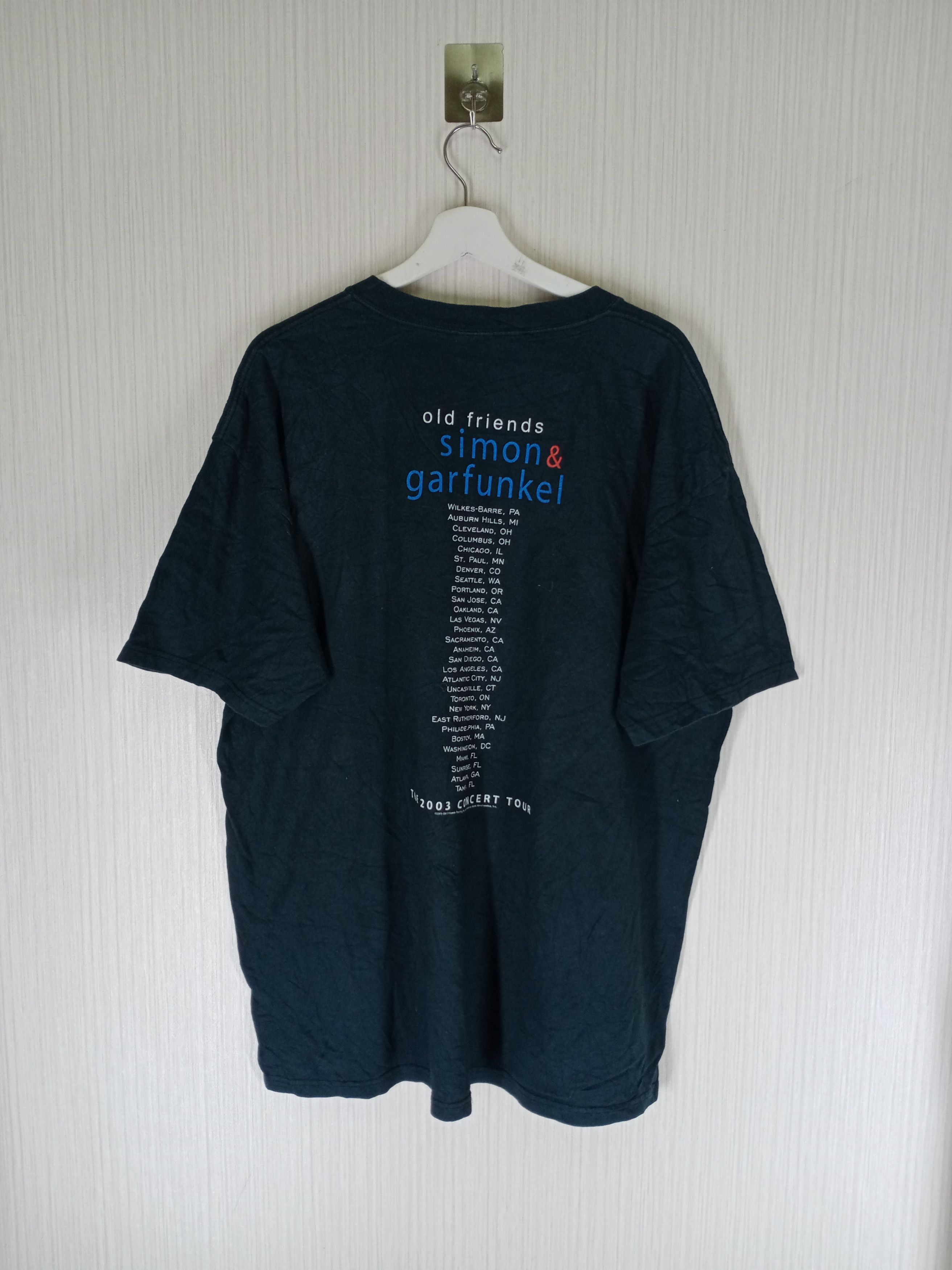 Band Tees Vintage Simon And Gafunkel 2003 Tour Band Tee Shirt Size US XL / EU 56 / 4 - 4 Thumbnail