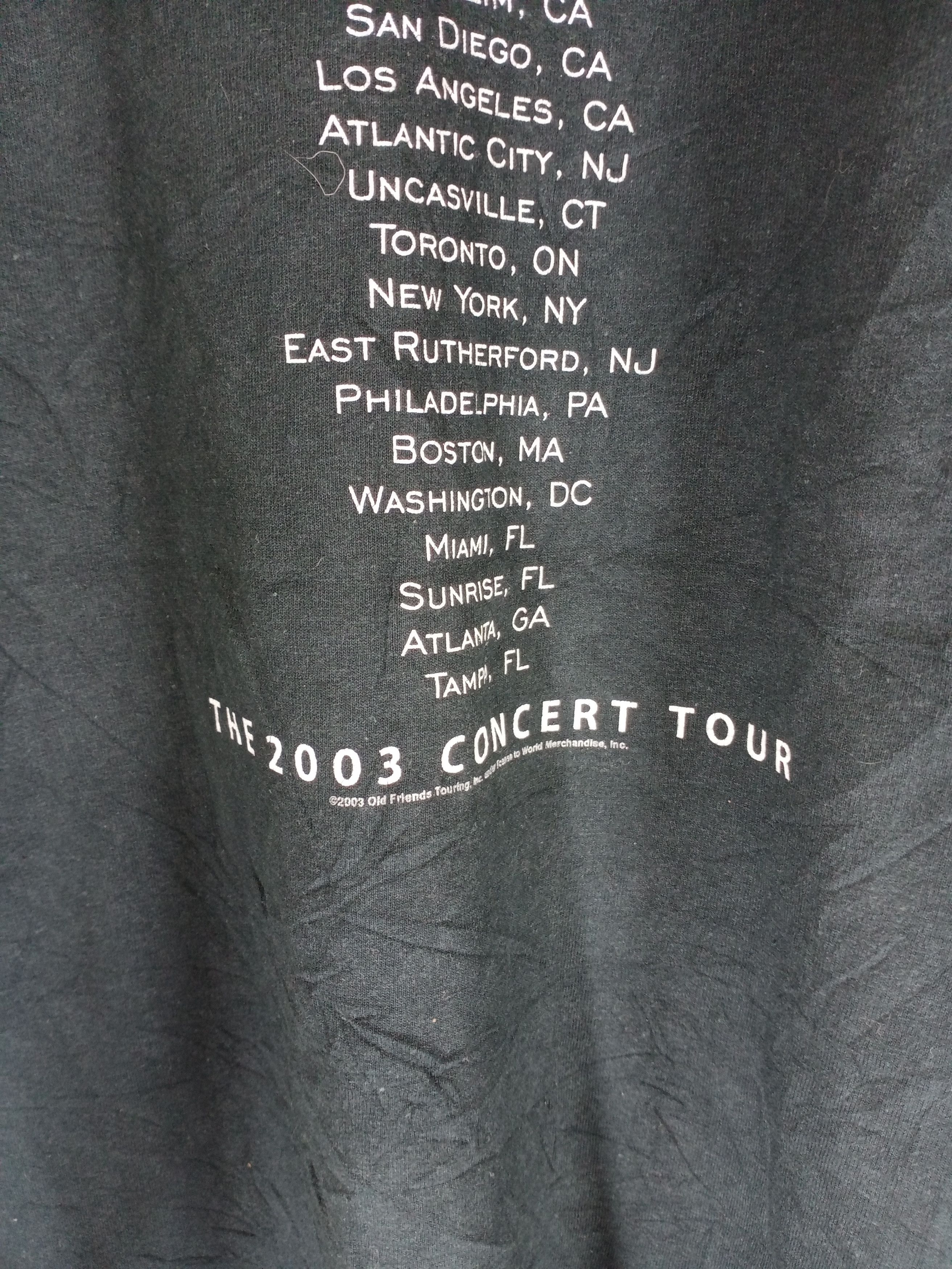 Band Tees Vintage Simon And Gafunkel 2003 Tour Band Tee Shirt Size US XL / EU 56 / 4 - 5 Thumbnail