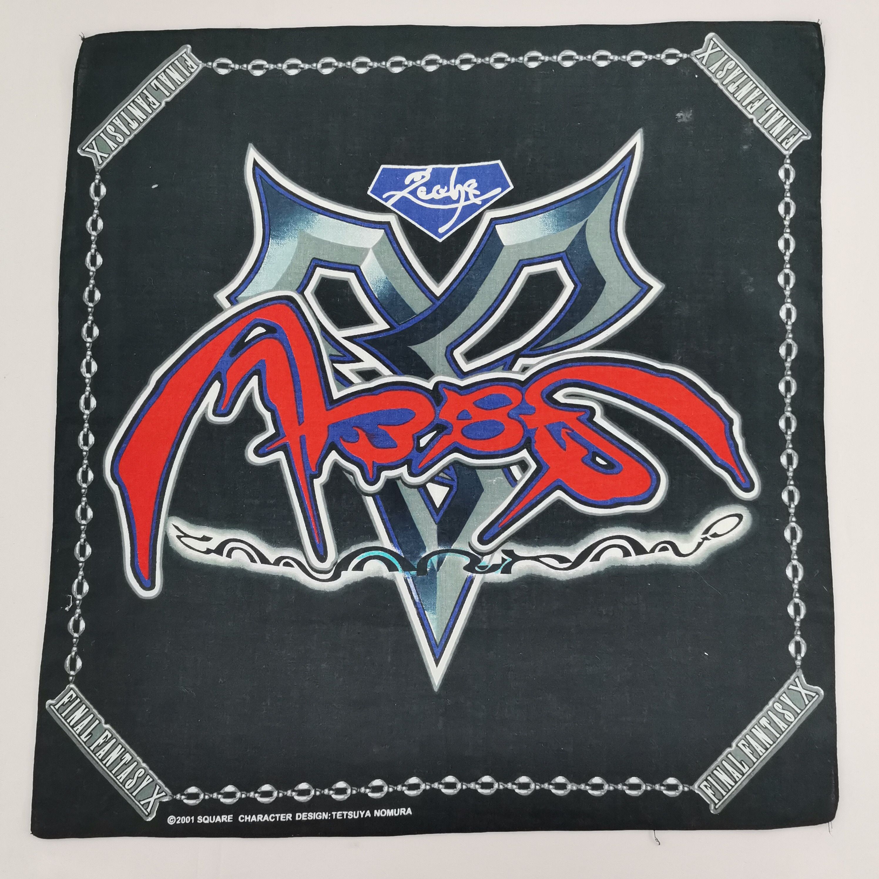 Anime × Japanese Brand Vintage 2001 Final Fantasy X Handkerchief Scarf Size ONE SIZE - 1 Thumbnail