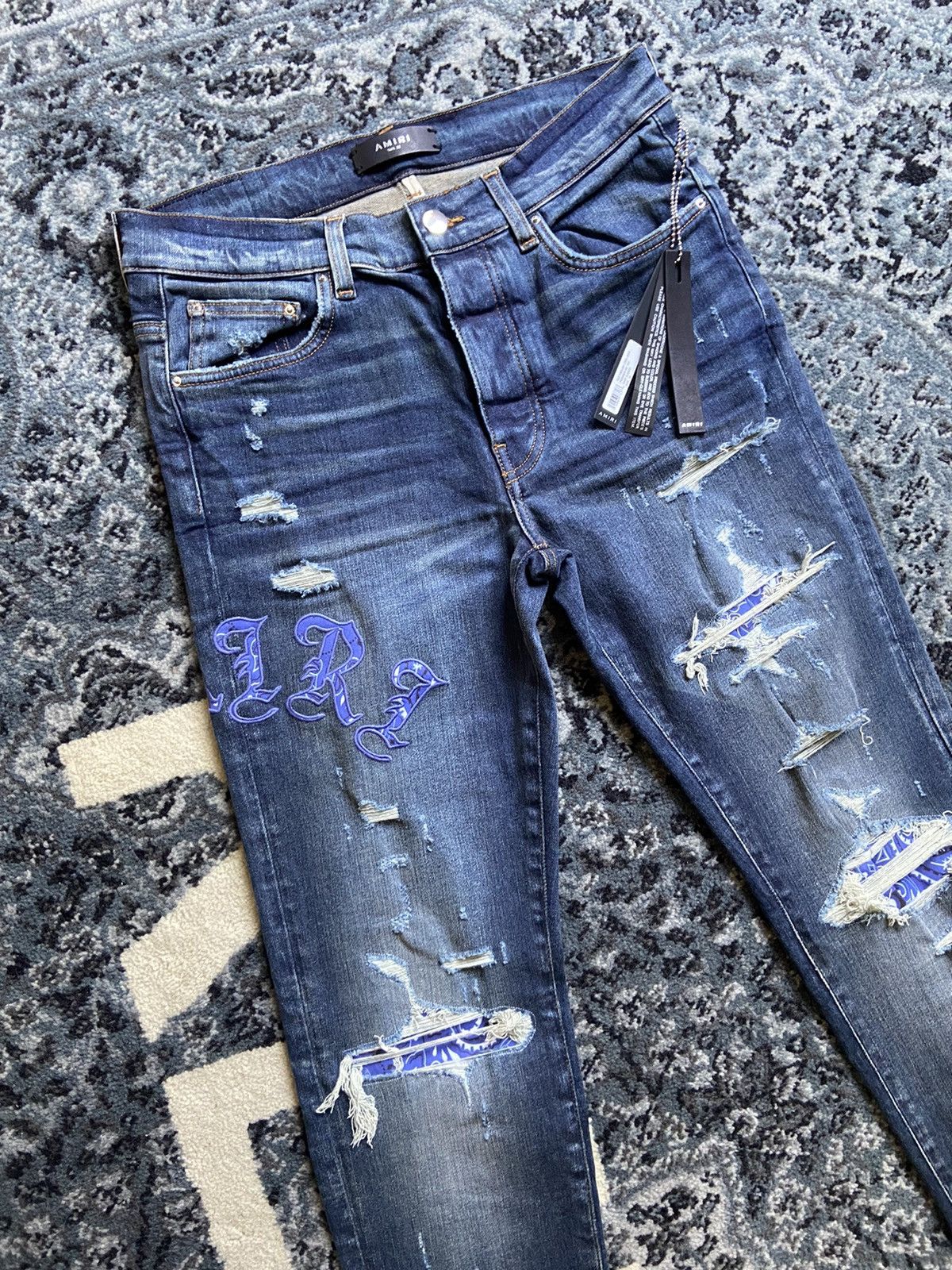 Amiri AMIRI Old English Logo Jean Size US 32 / EU 48 - 2 Thumbnail