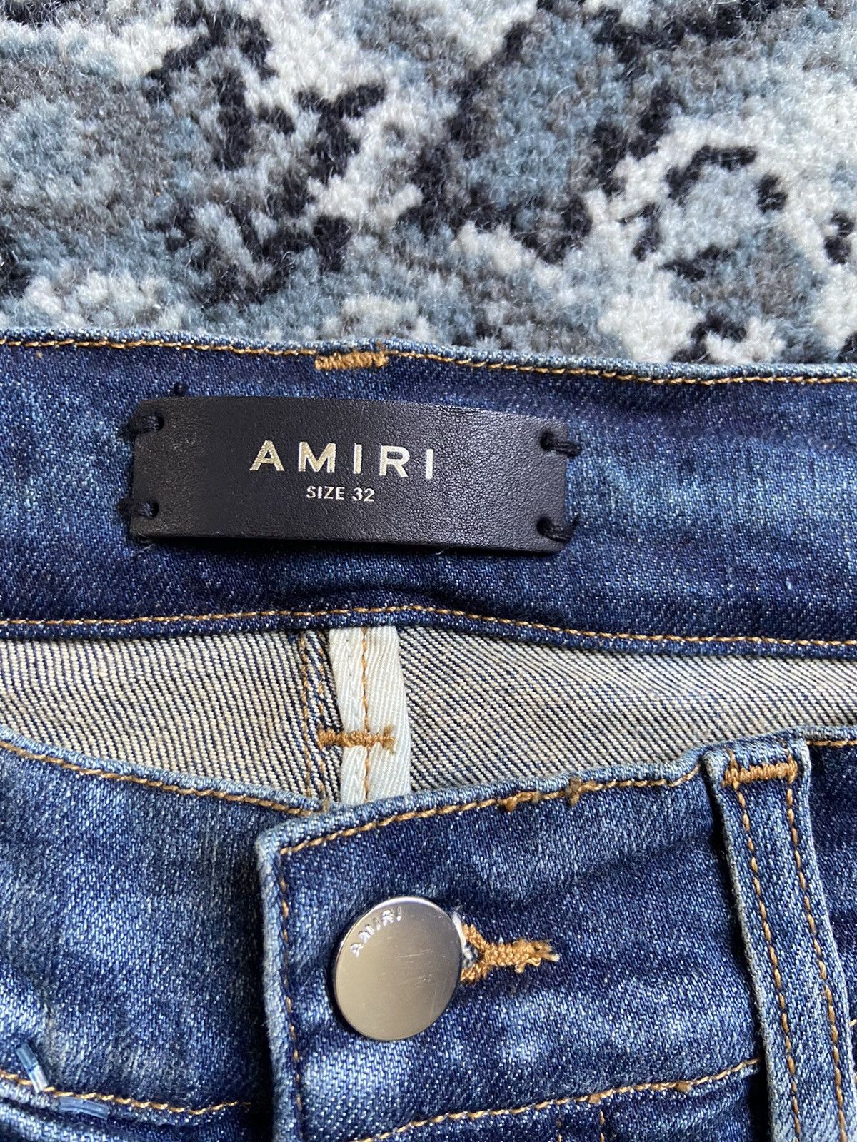 Amiri AMIRI Old English Logo Jean Size US 32 / EU 48 - 6 Thumbnail