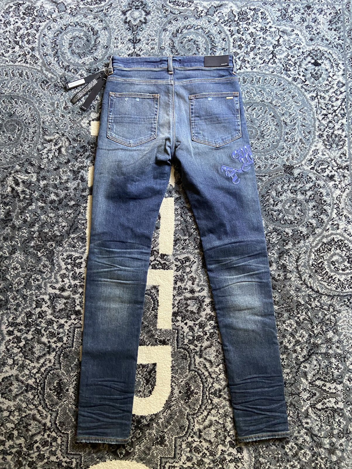 Amiri AMIRI Old English Logo Jean Size US 32 / EU 48 - 5 Thumbnail