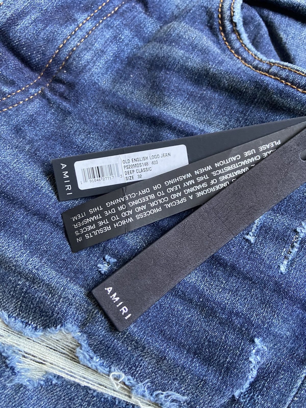 Amiri AMIRI Old English Logo Jean Size US 32 / EU 48 - 7 Thumbnail