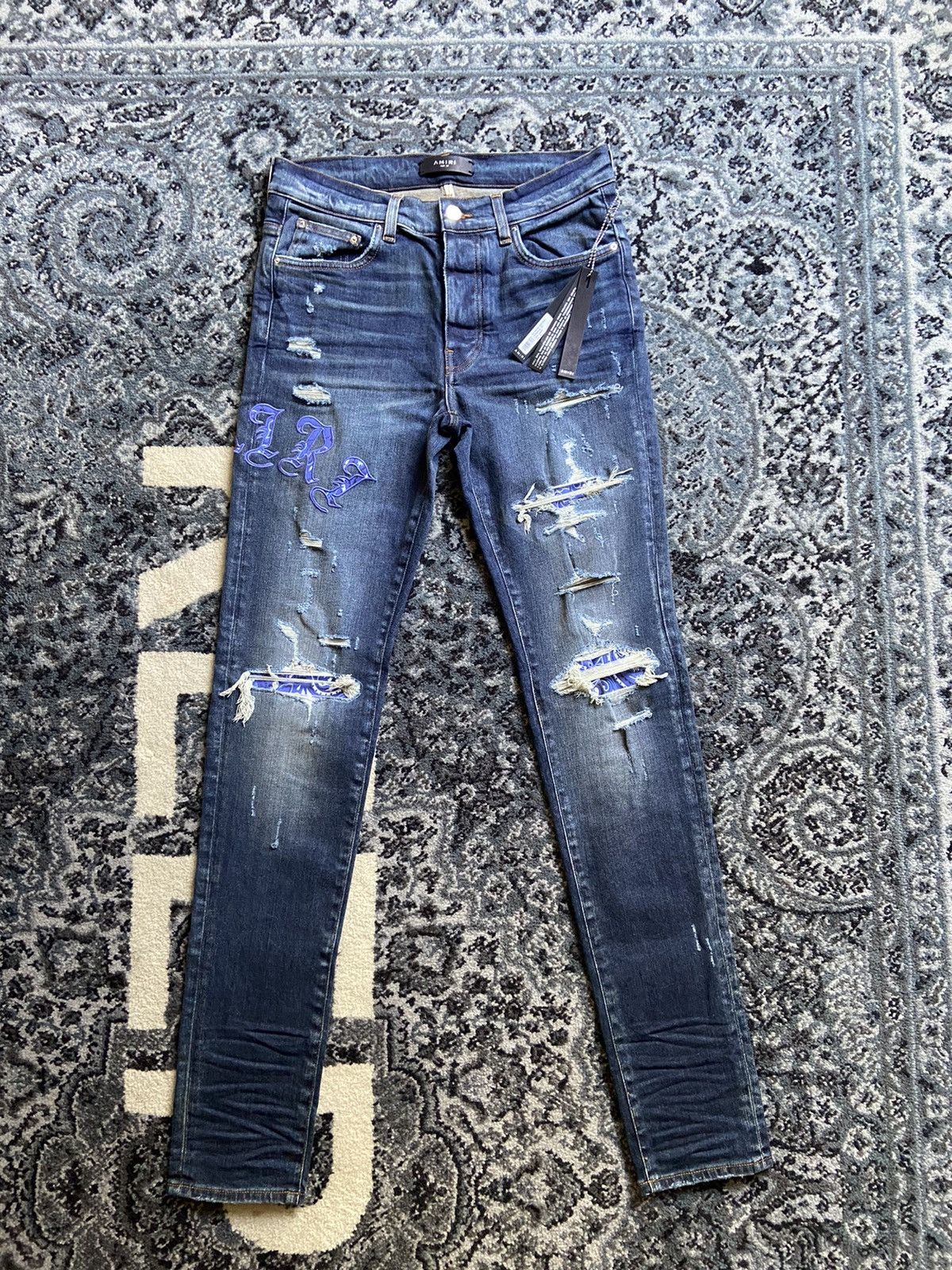 Amiri AMIRI Old English Logo Jean Size US 32 / EU 48 - 1 Thumbnail