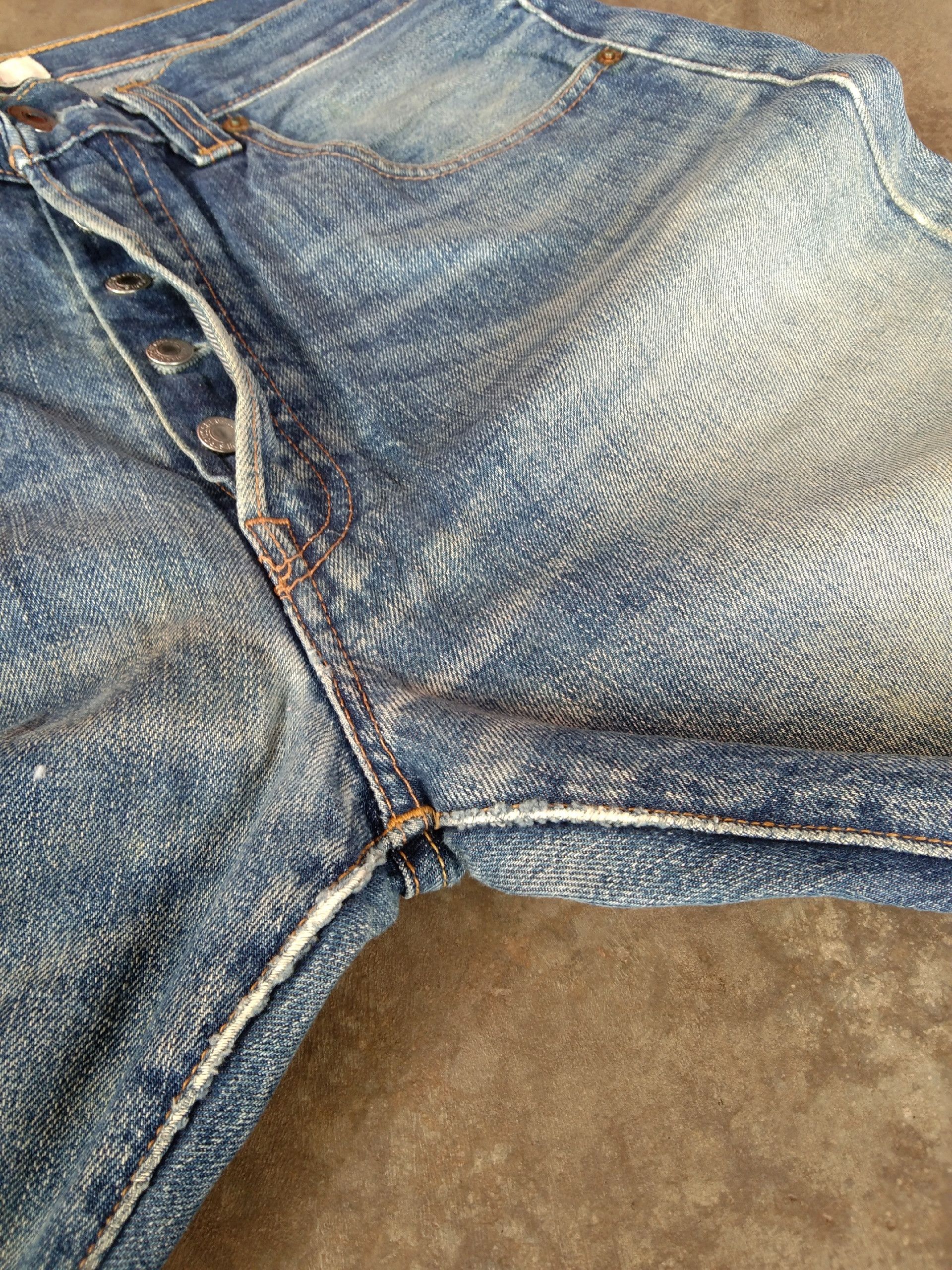 Levi's Vintage Levis 501 Rusty Wash Straight Leg Distressed Jeans Size US 34 / EU 50 - 6 Thumbnail