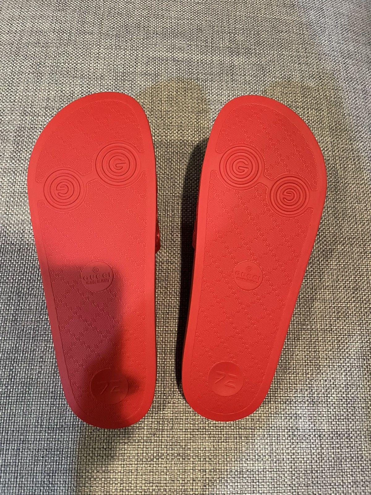 Gucci Gucci GG Slide Rubber Red Size 10 Size US 10 / EU 43 - 4 Thumbnail